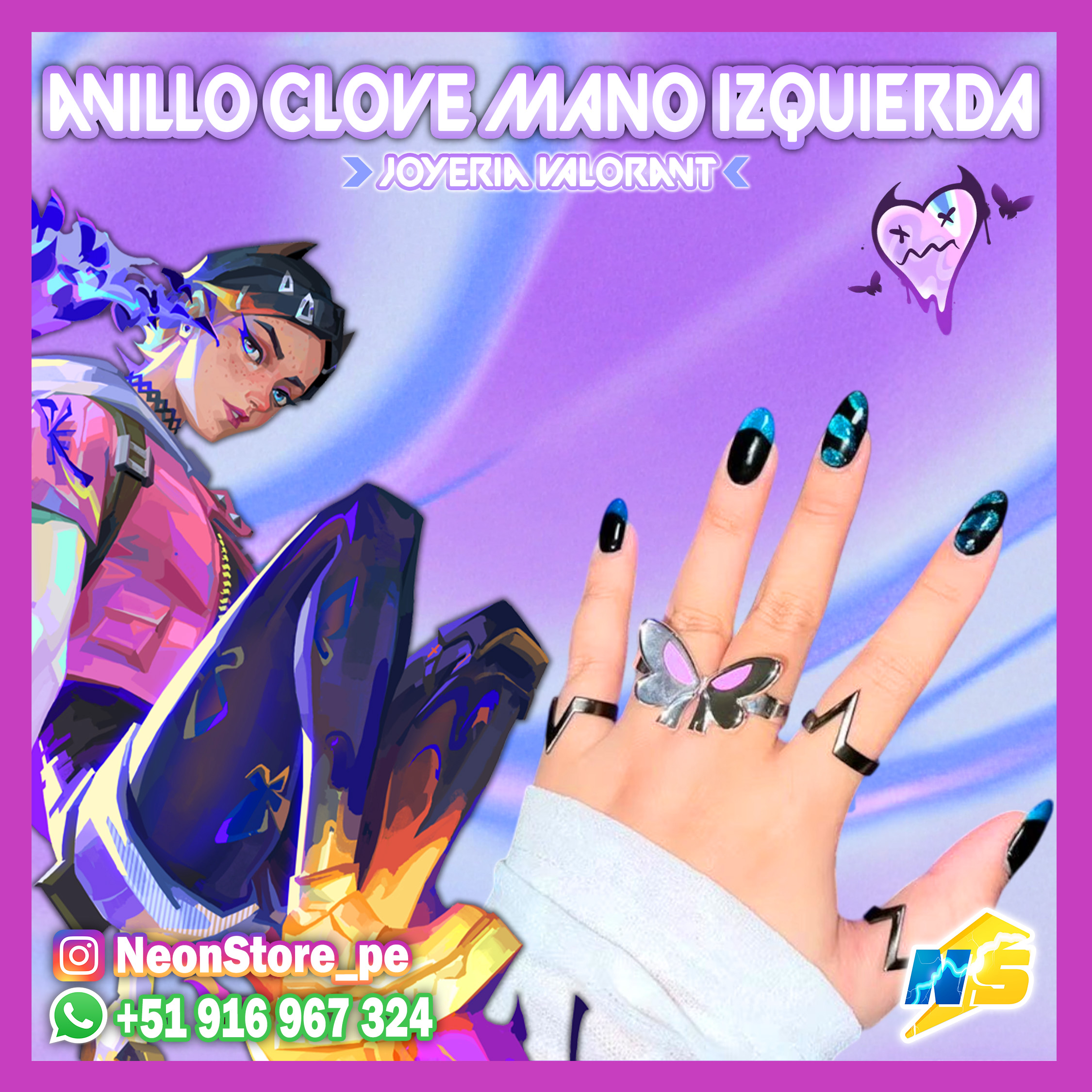 ⚡ Anillos Clove COLLECTION VALORANT ⚡