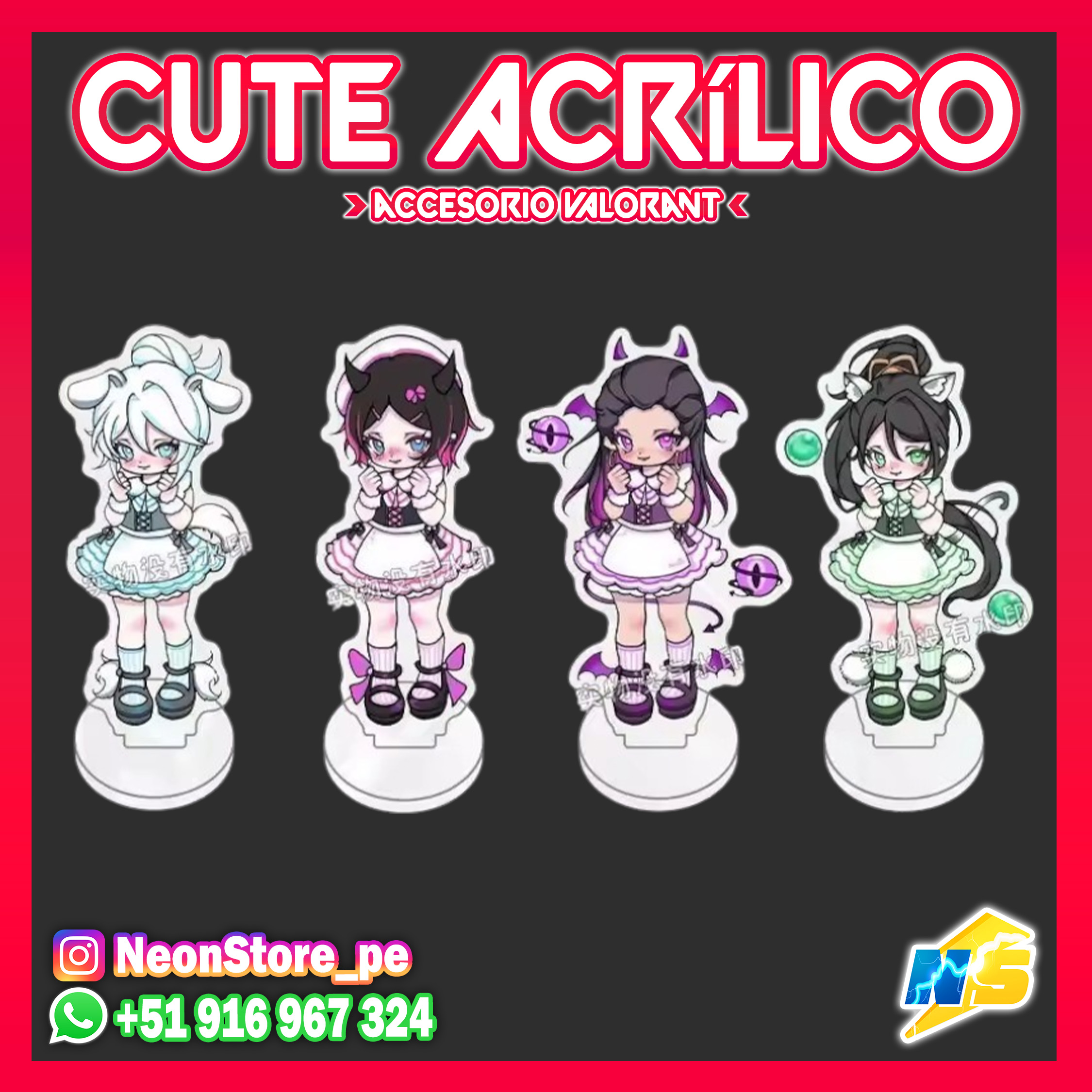 ⚡ Cute Acrílico VALORANT ⚡ 