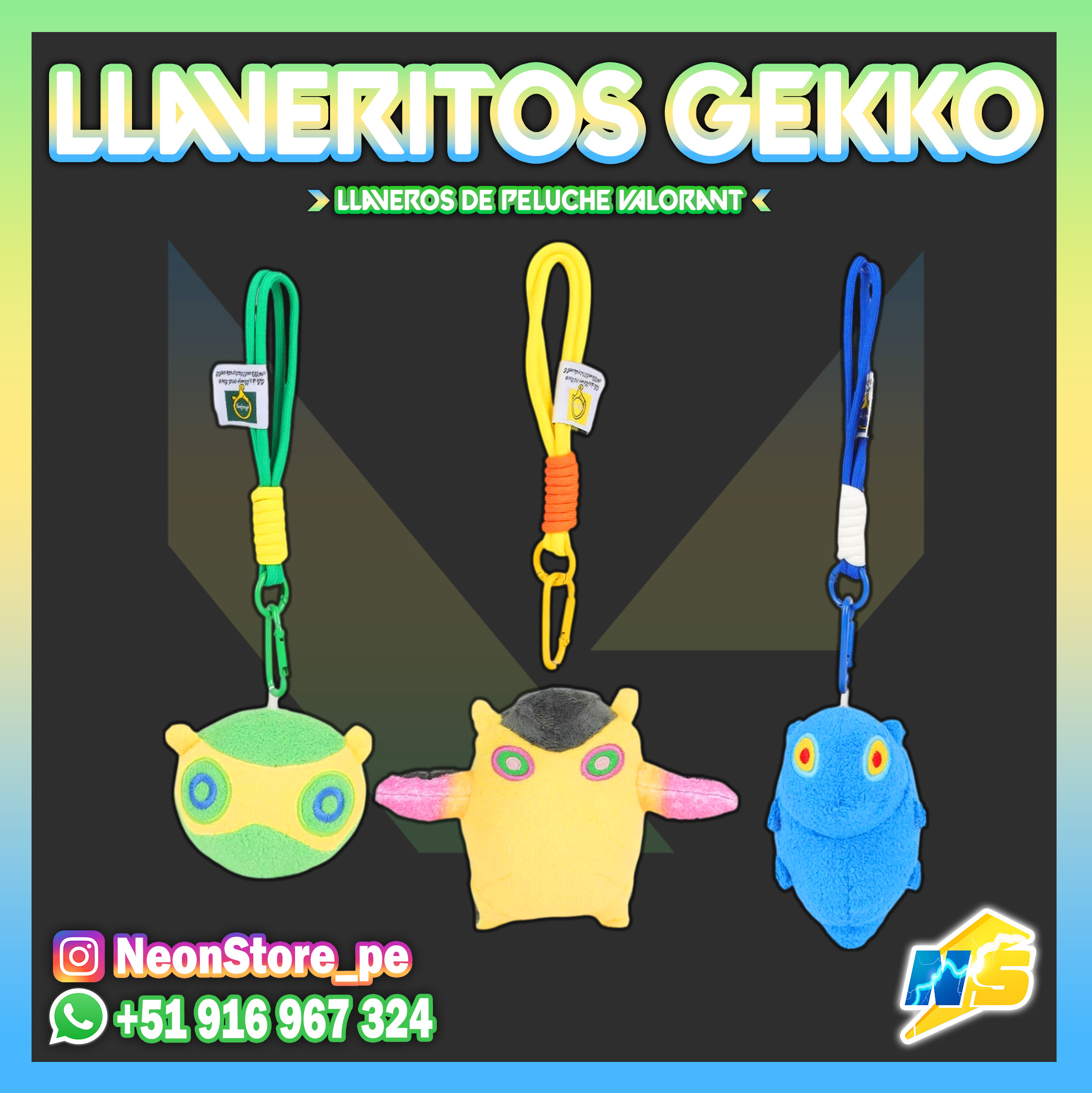 ⚡ Llaveritos Gekko VALORANT ⚡