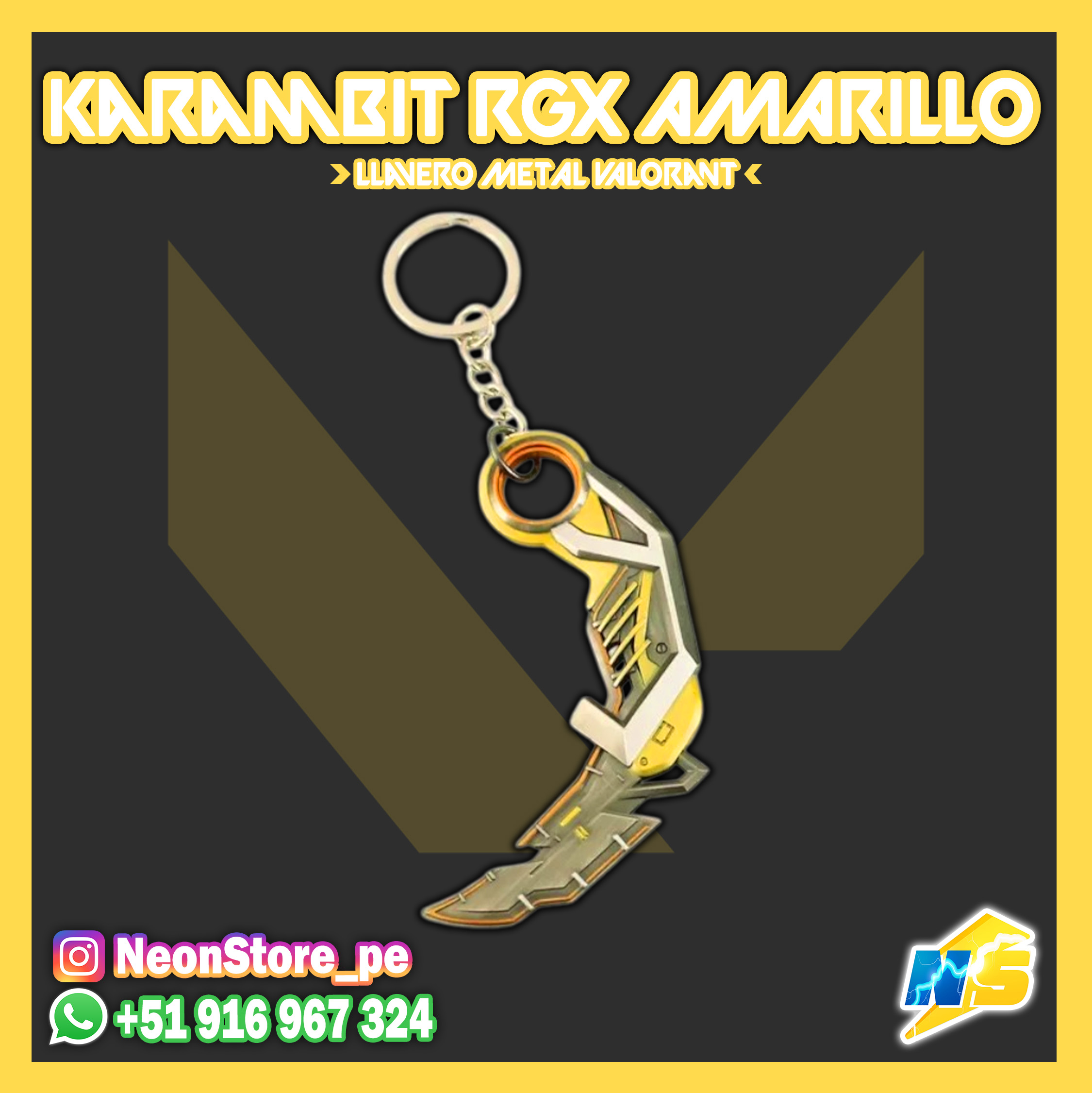 ⚡ Llavero Karambit RGX VALORANT ⚡