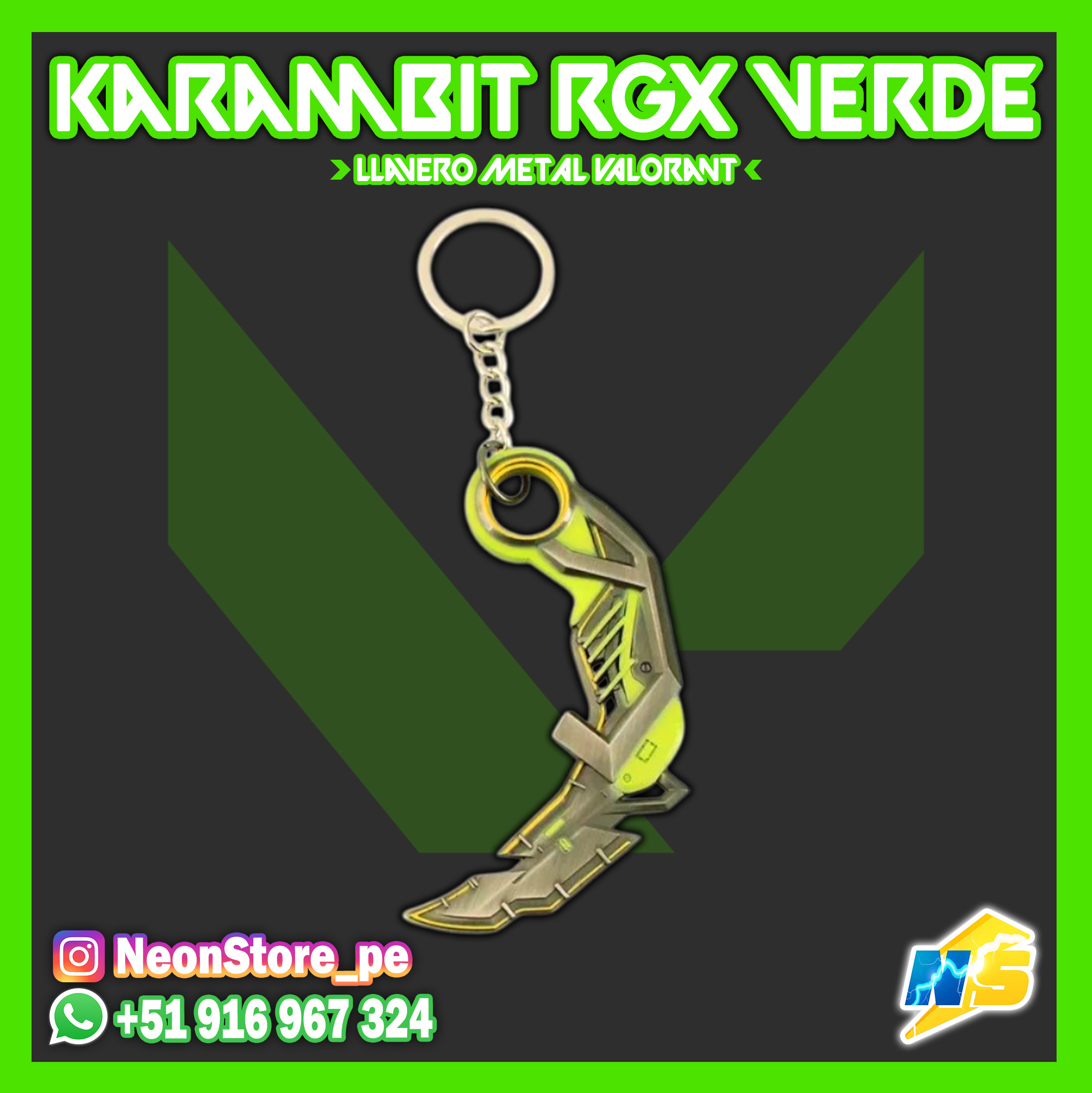 ⚡ Llavero Karambit RGX VALORANT ⚡