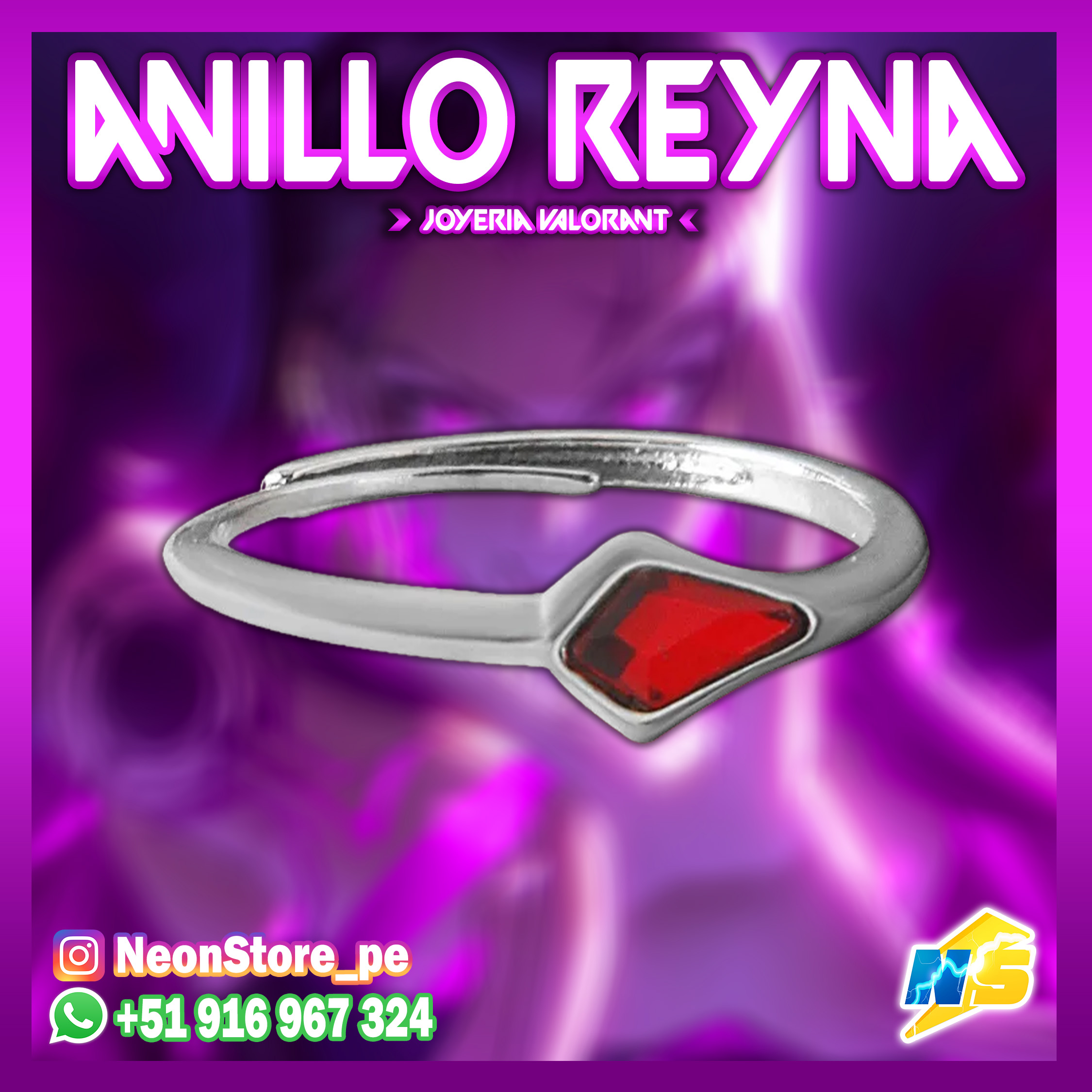 ⚡ Anillo Reyna VALORANT ⚡