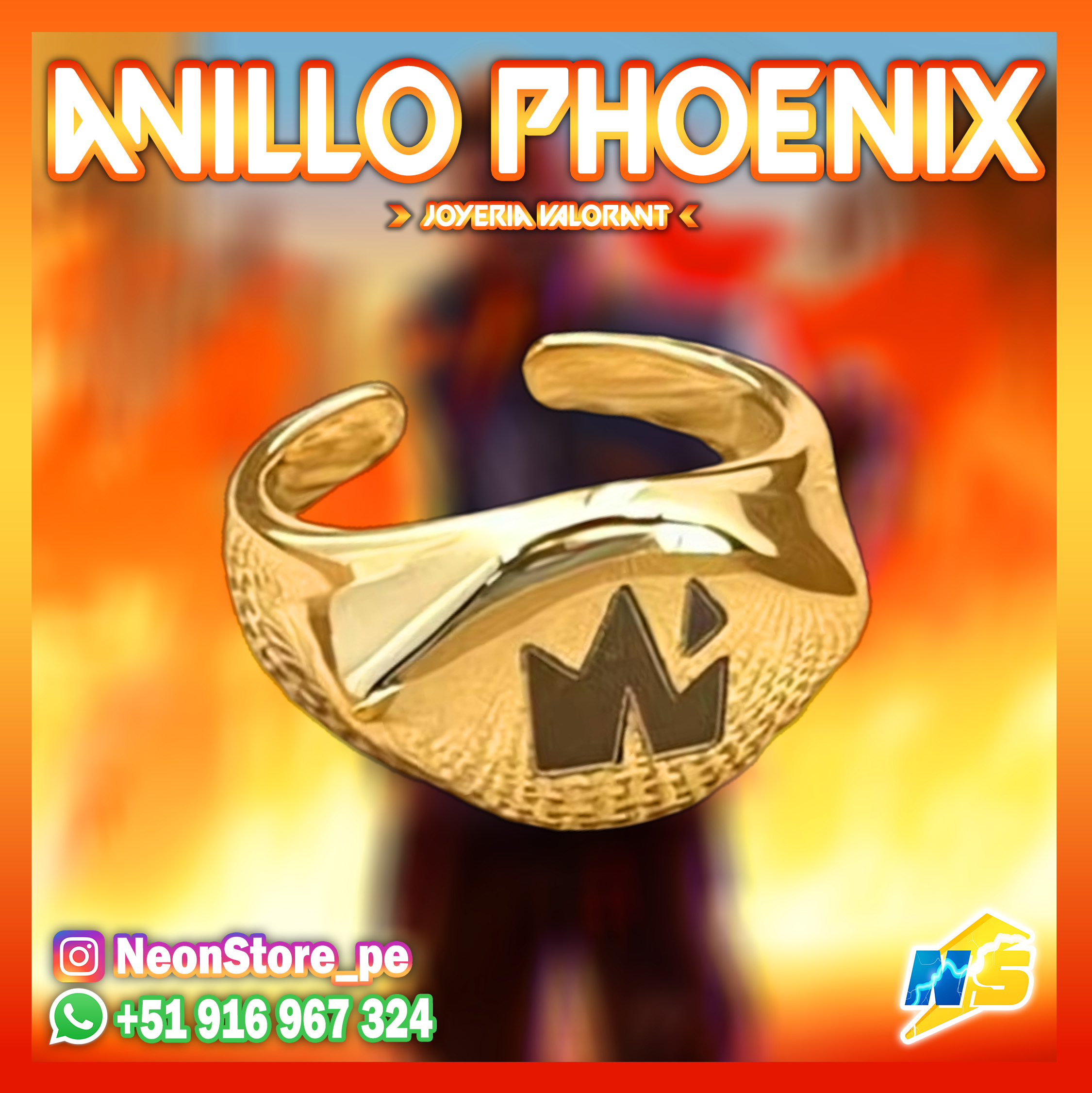 ⚡ Anillo Phoenix VALORANT ⚡