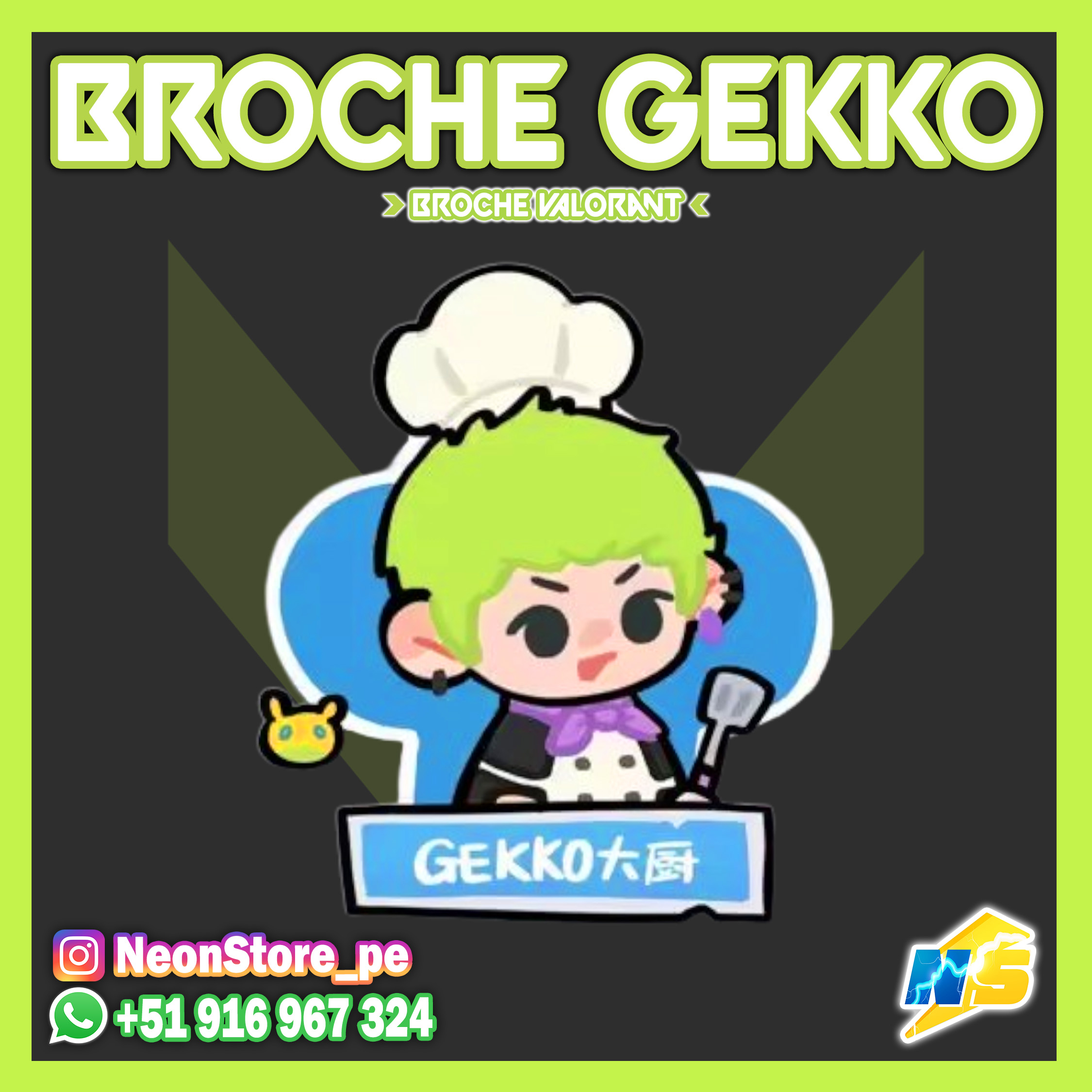 ⚡ Broches Chef VALORANT ⚡