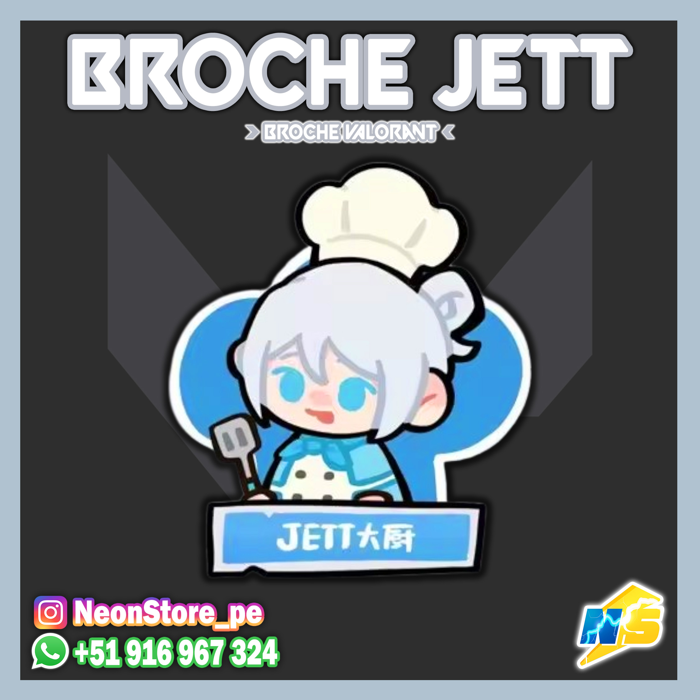 ⚡ Broches Chef VALORANT ⚡