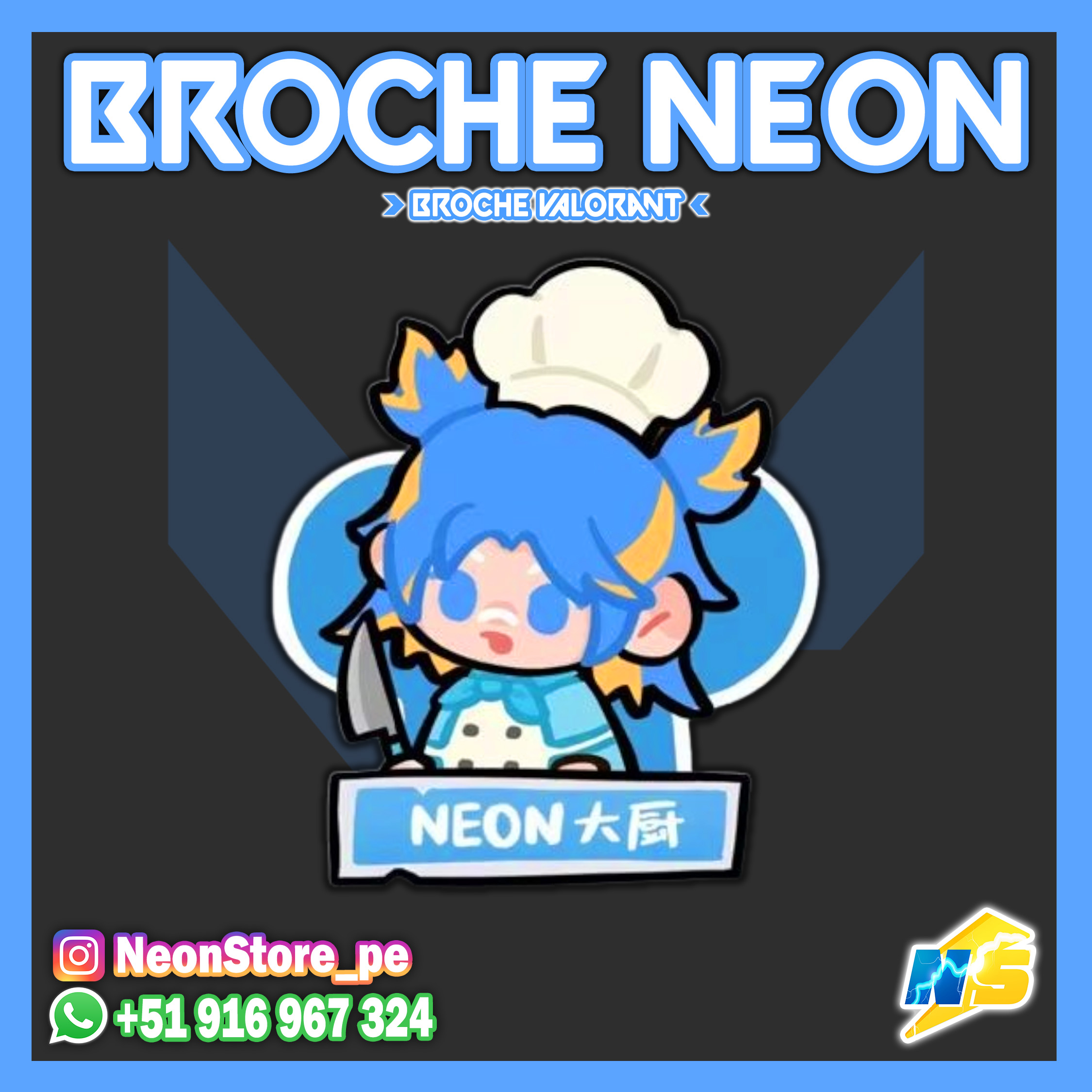 ⚡ Broches Chef VALORANT ⚡