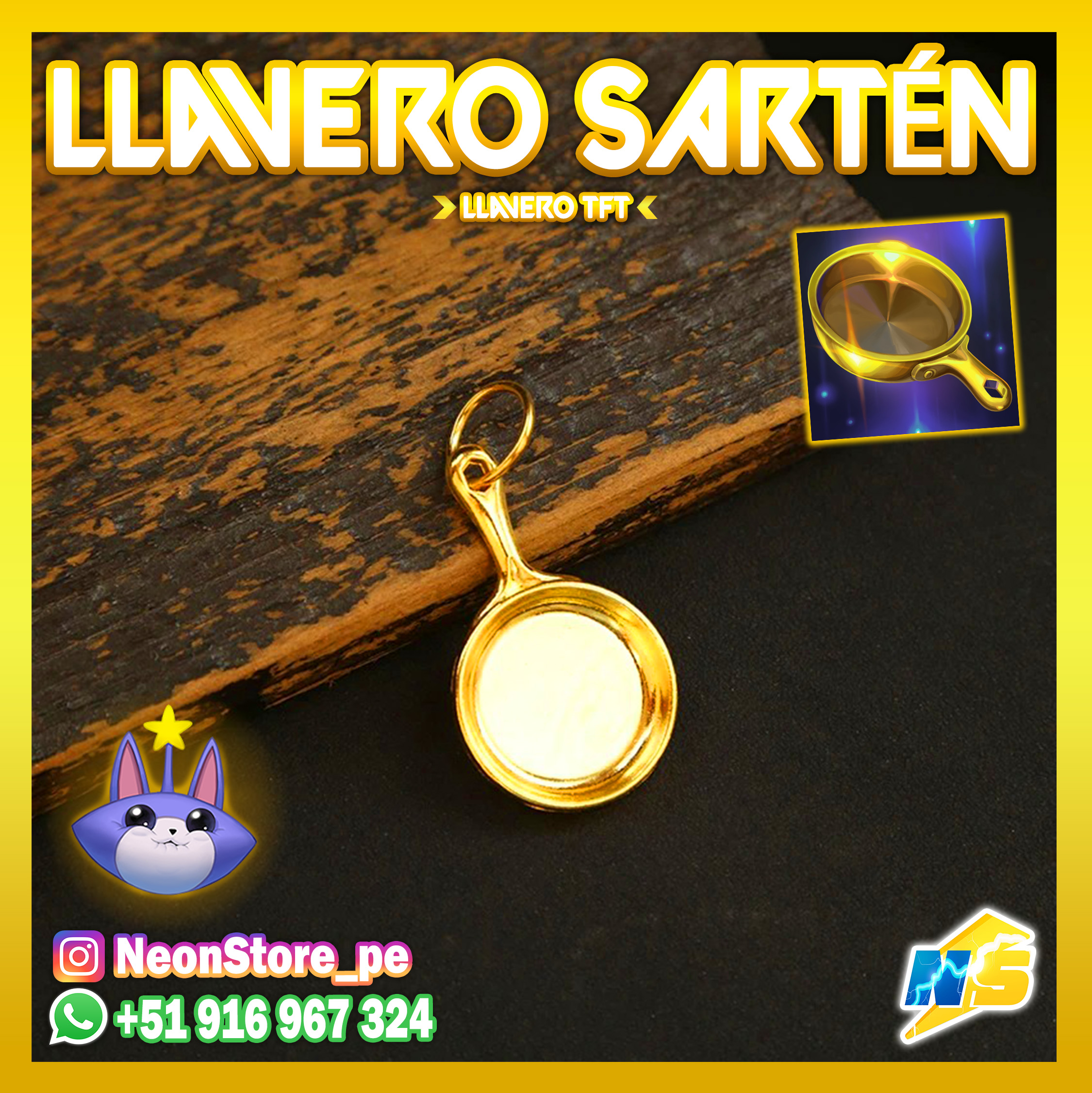 ⚡Llavero Sartén TFT ⚡