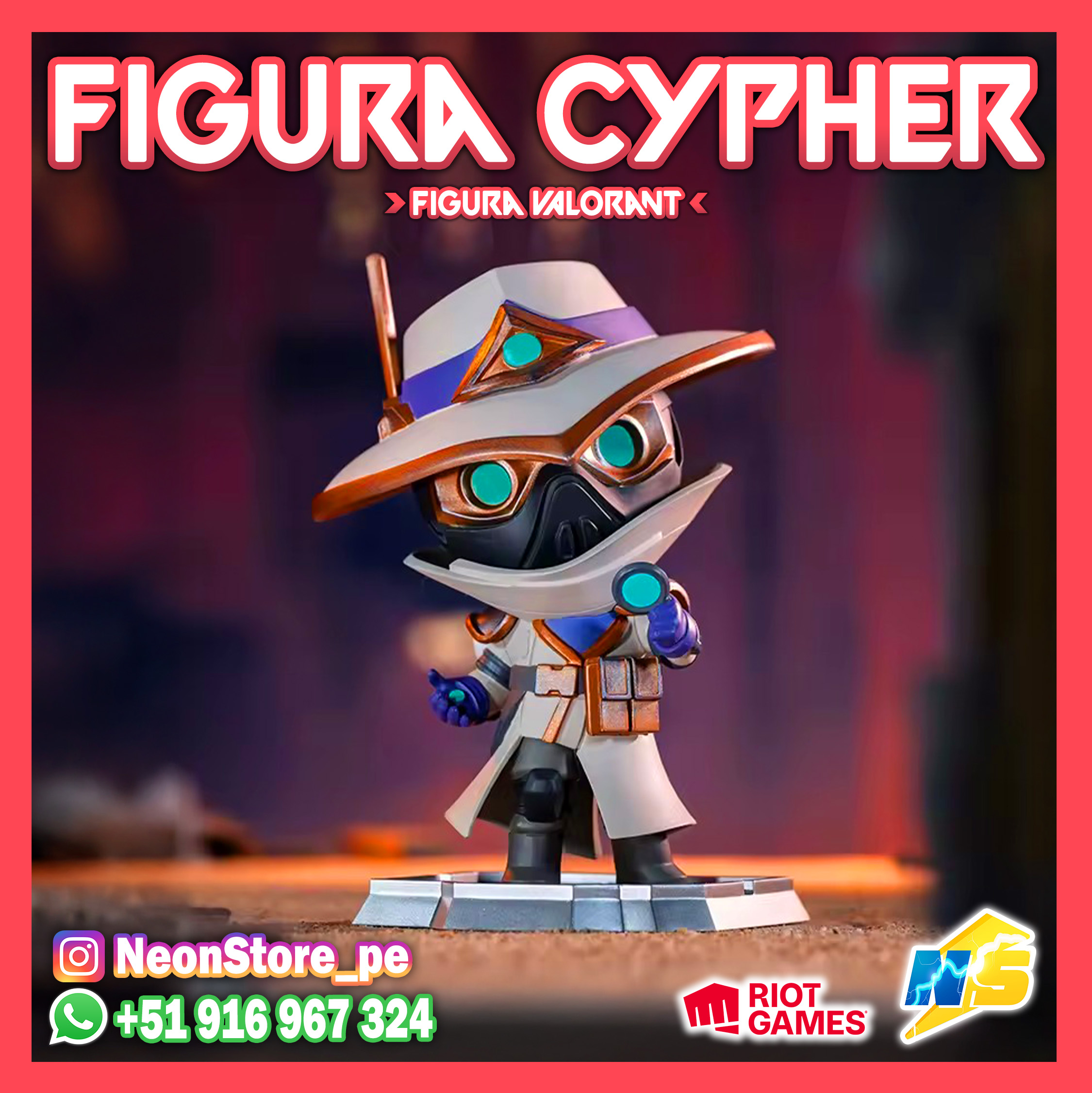 ⚡ Figura Cypher RiotGames VALORANT ⚡