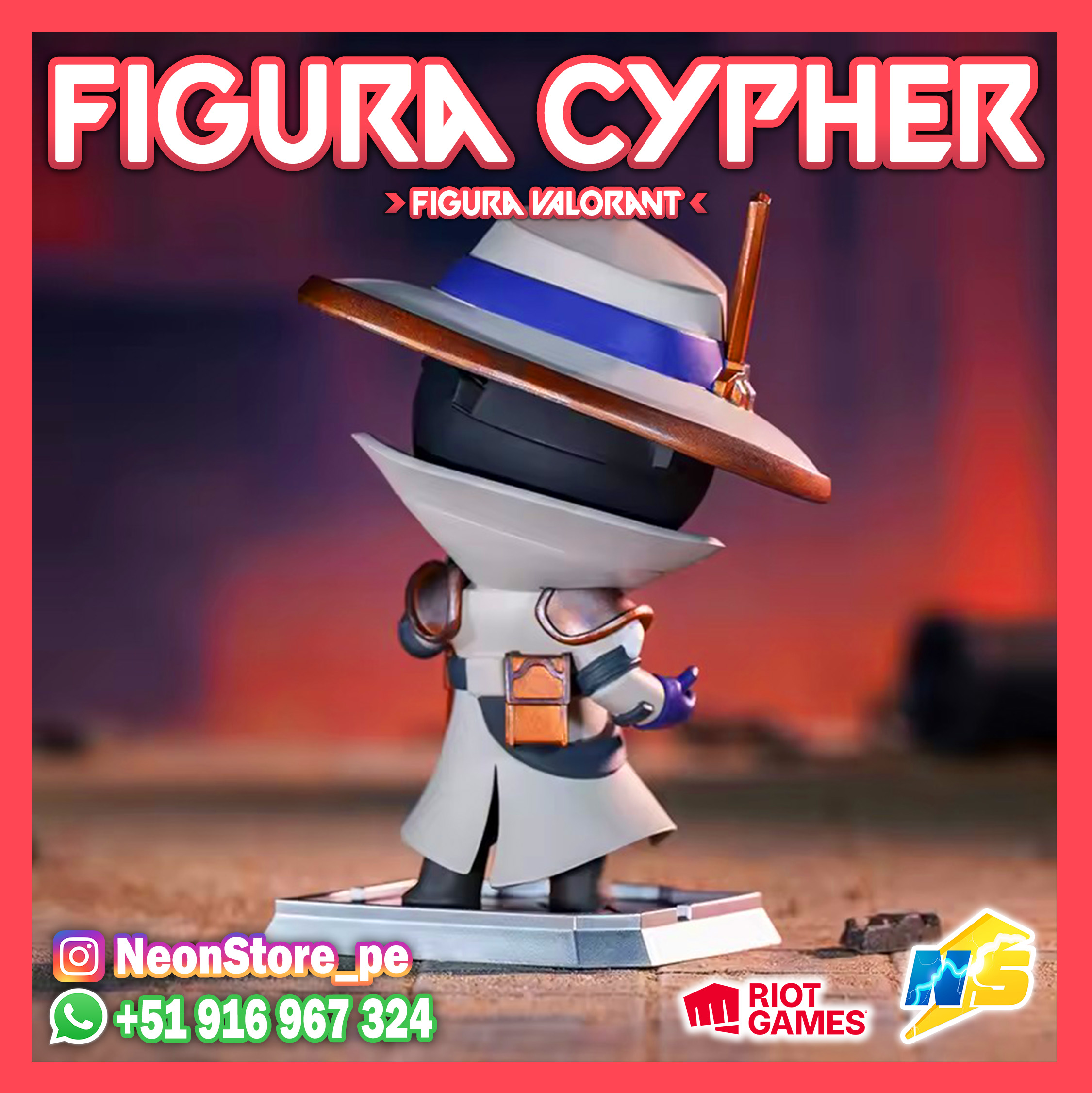 ⚡ Figura Cypher RiotGames VALORANT ⚡