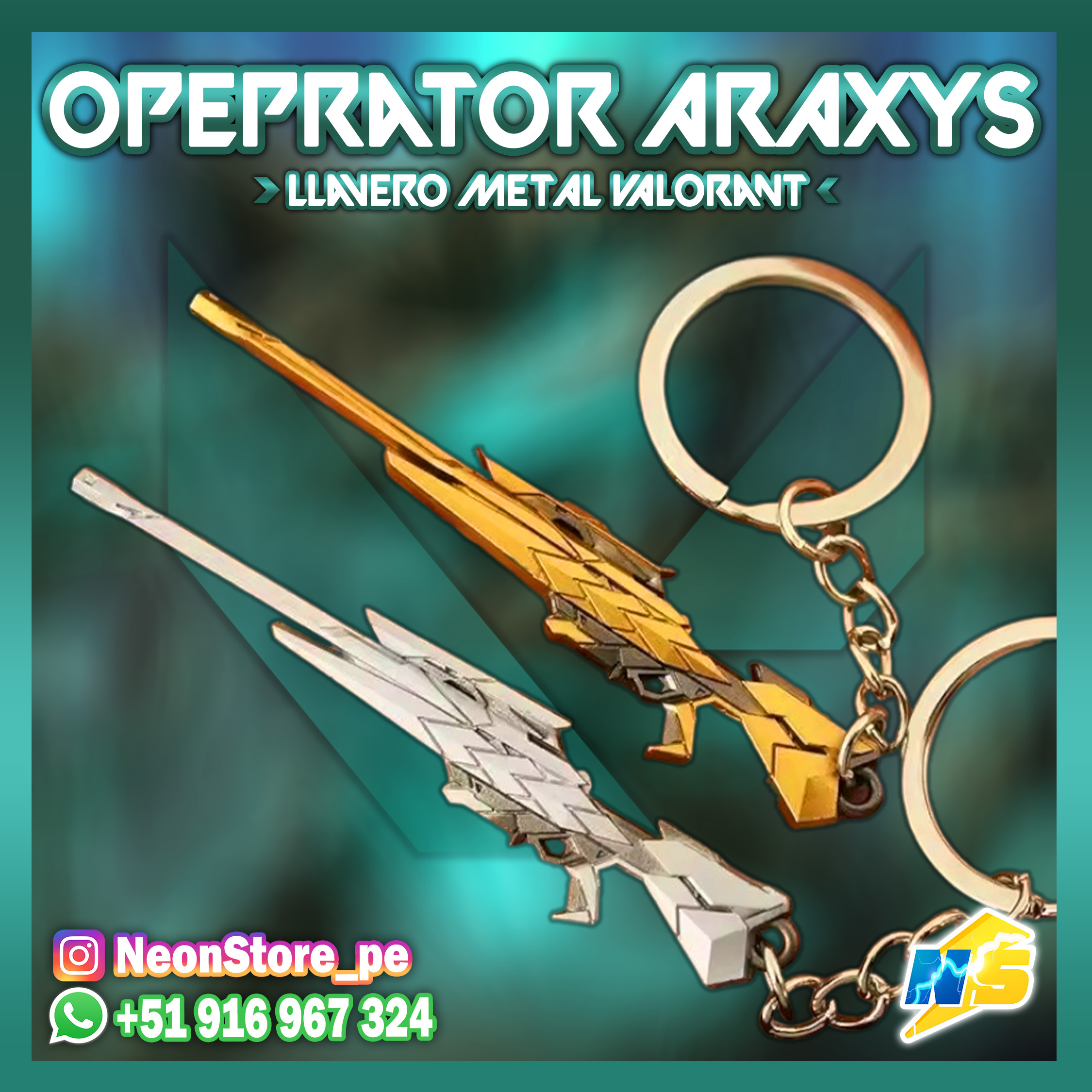 Llavero Operator Araxys VALORANT