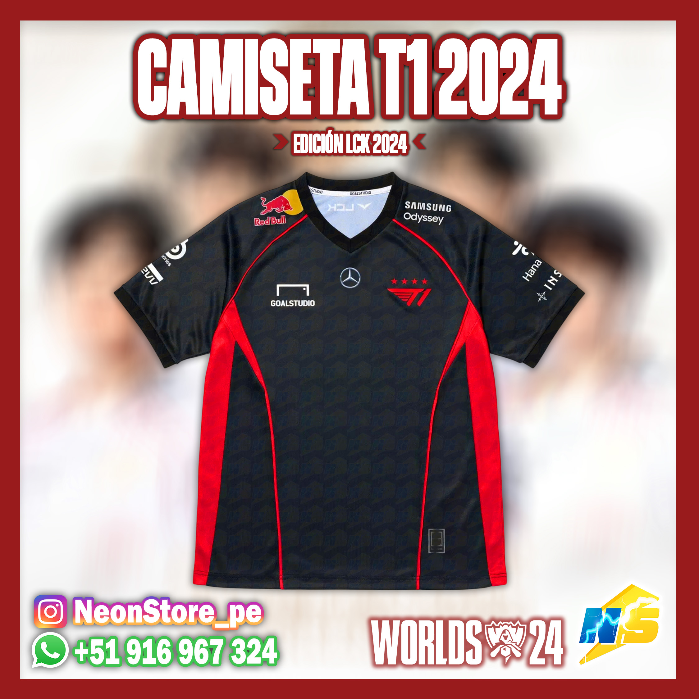 ⚡ CAMISETAS T1 EDICIÓN LCK 2024 - LEAGUE OF LEGENDS ⚡ - ✨100% personalizable✨