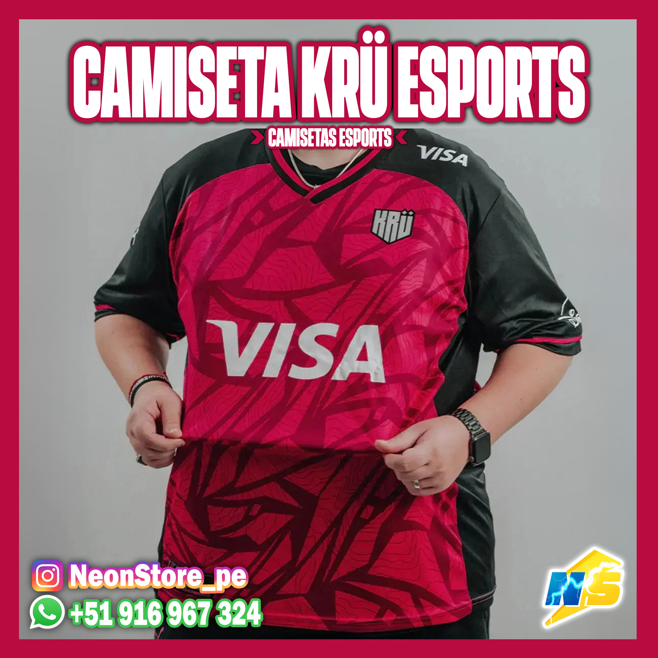 ⚡ Camiseta KRÜ Esports ⚡ - ✨100% personalizable✨