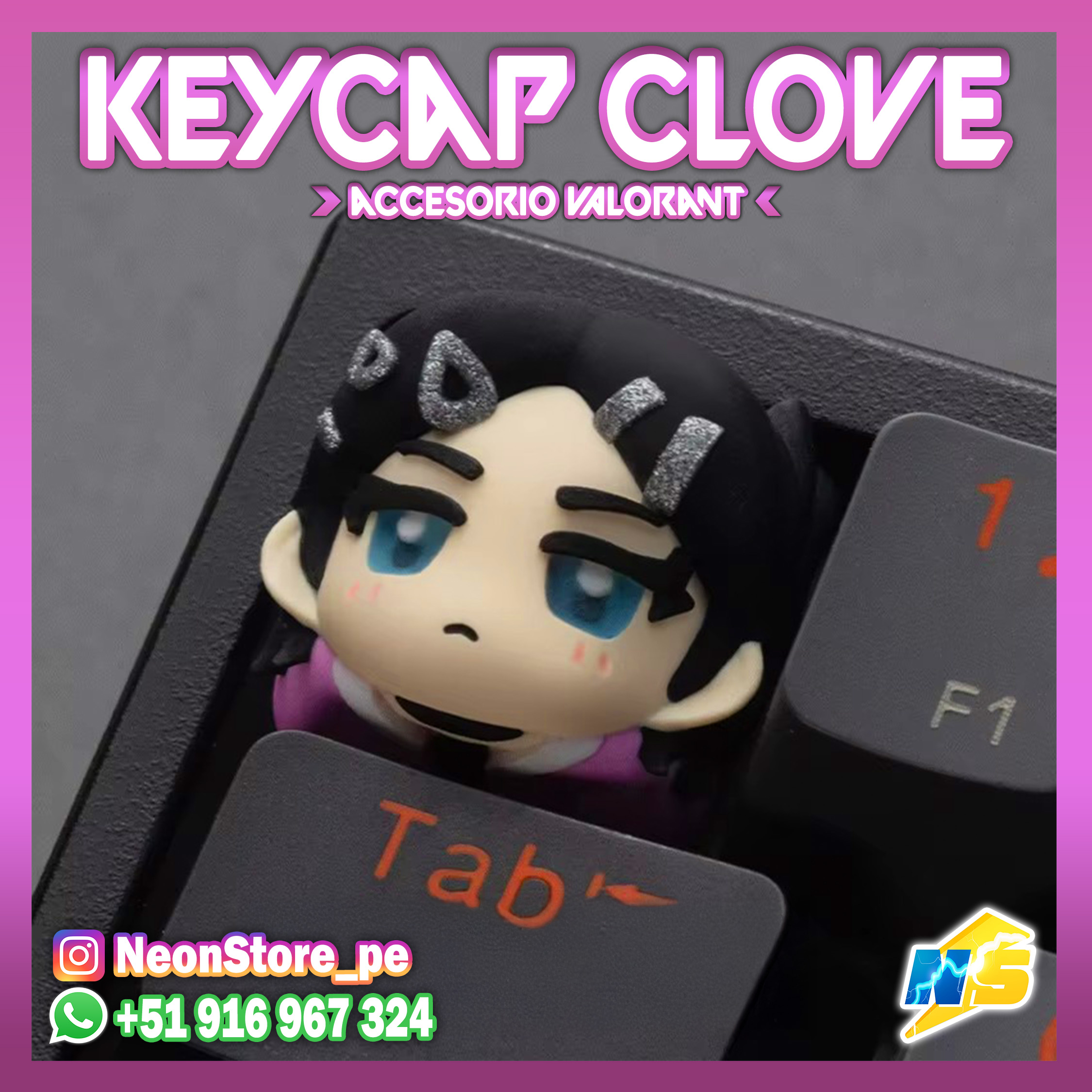 ⚡ Keycap Clove VALORANT ⚡