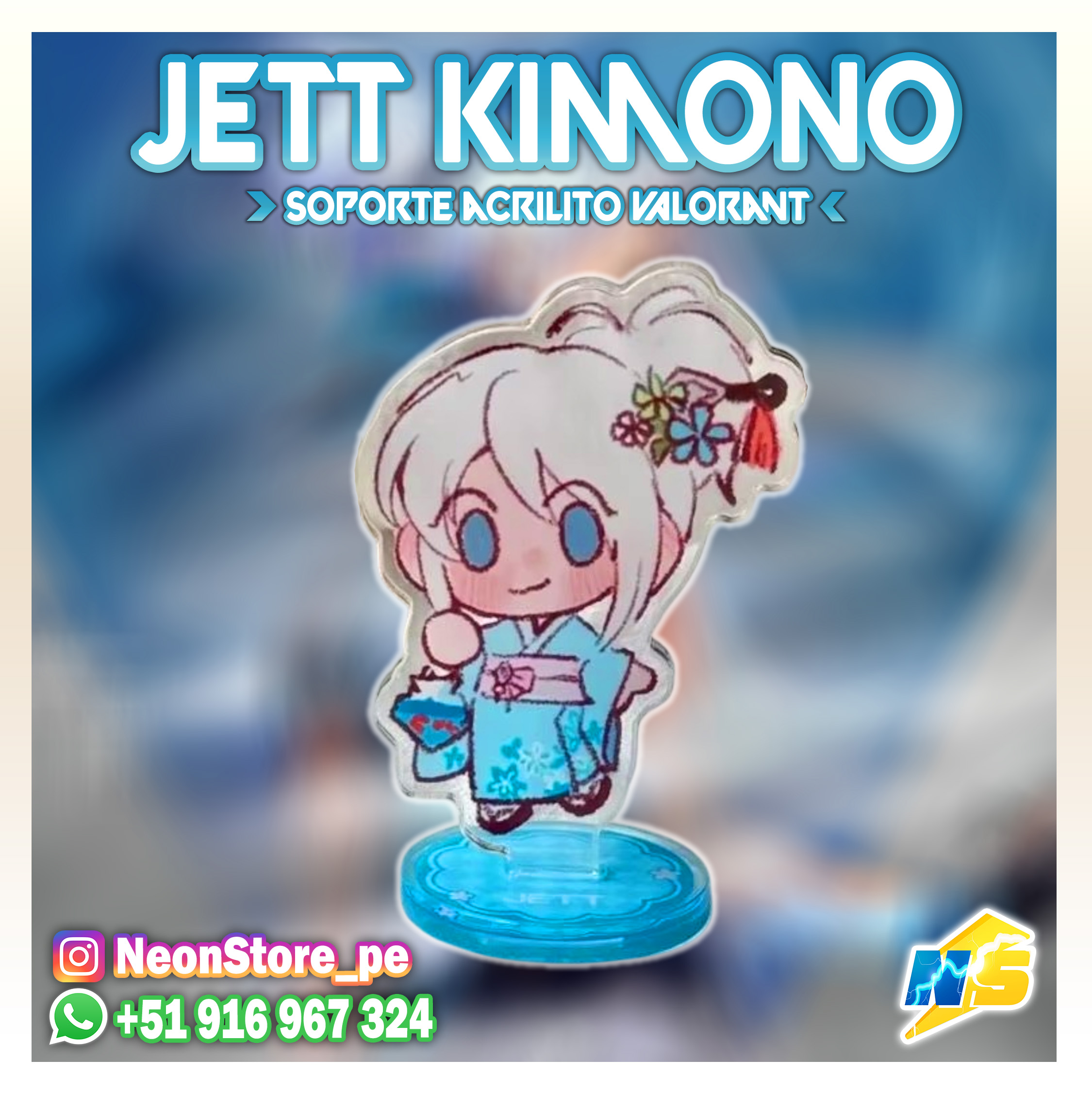 ⚡ Figuras Jett Kimono VALORANT ⚡