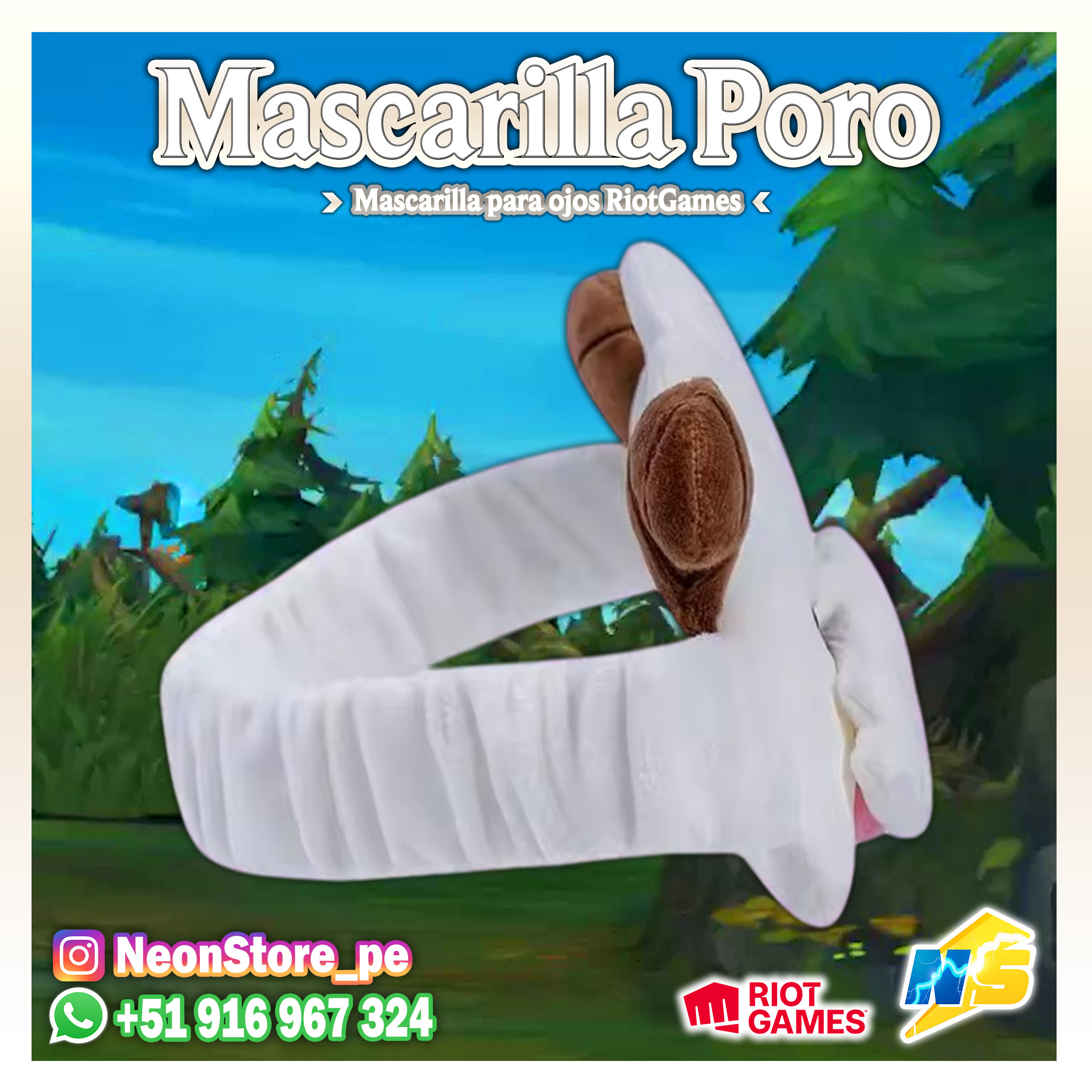 ⚡ Mascarilla Poro RiotGames VALORANT ⚡