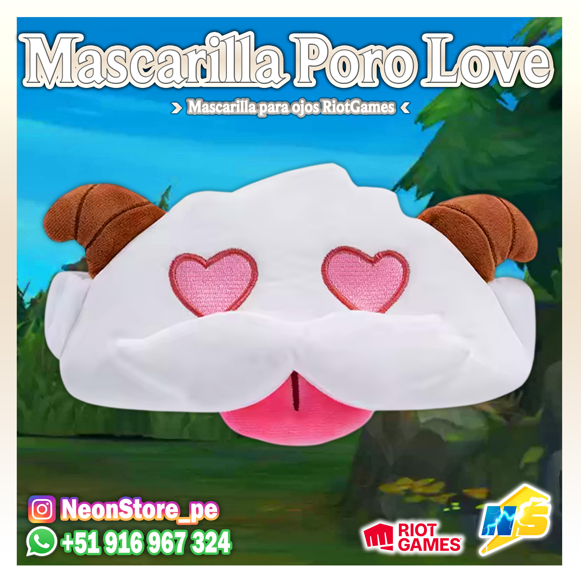 ⚡ Mascarilla Poro RiotGames VALORANT ⚡