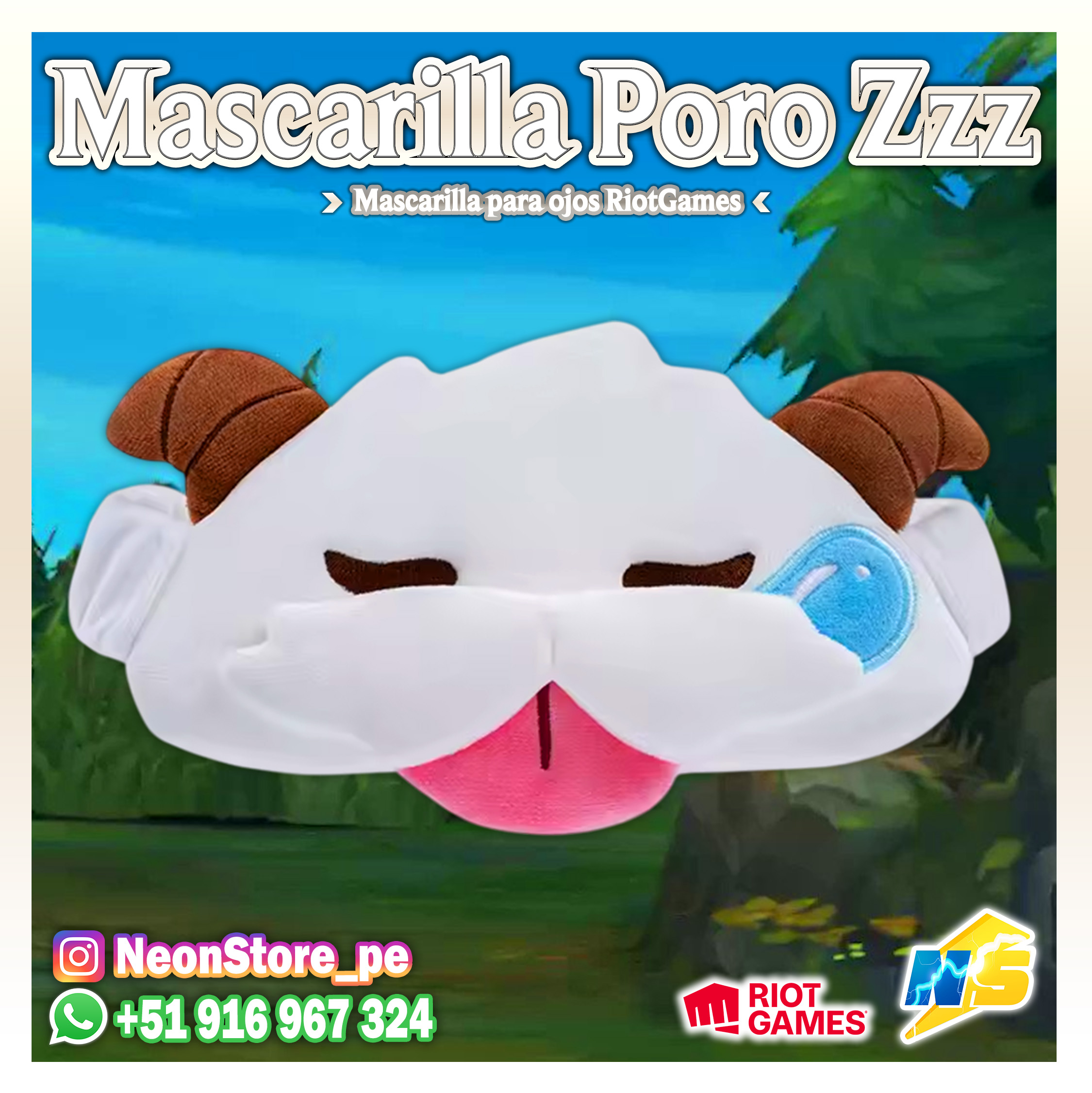 ⚡ Mascarilla Poro RiotGames VALORANT ⚡