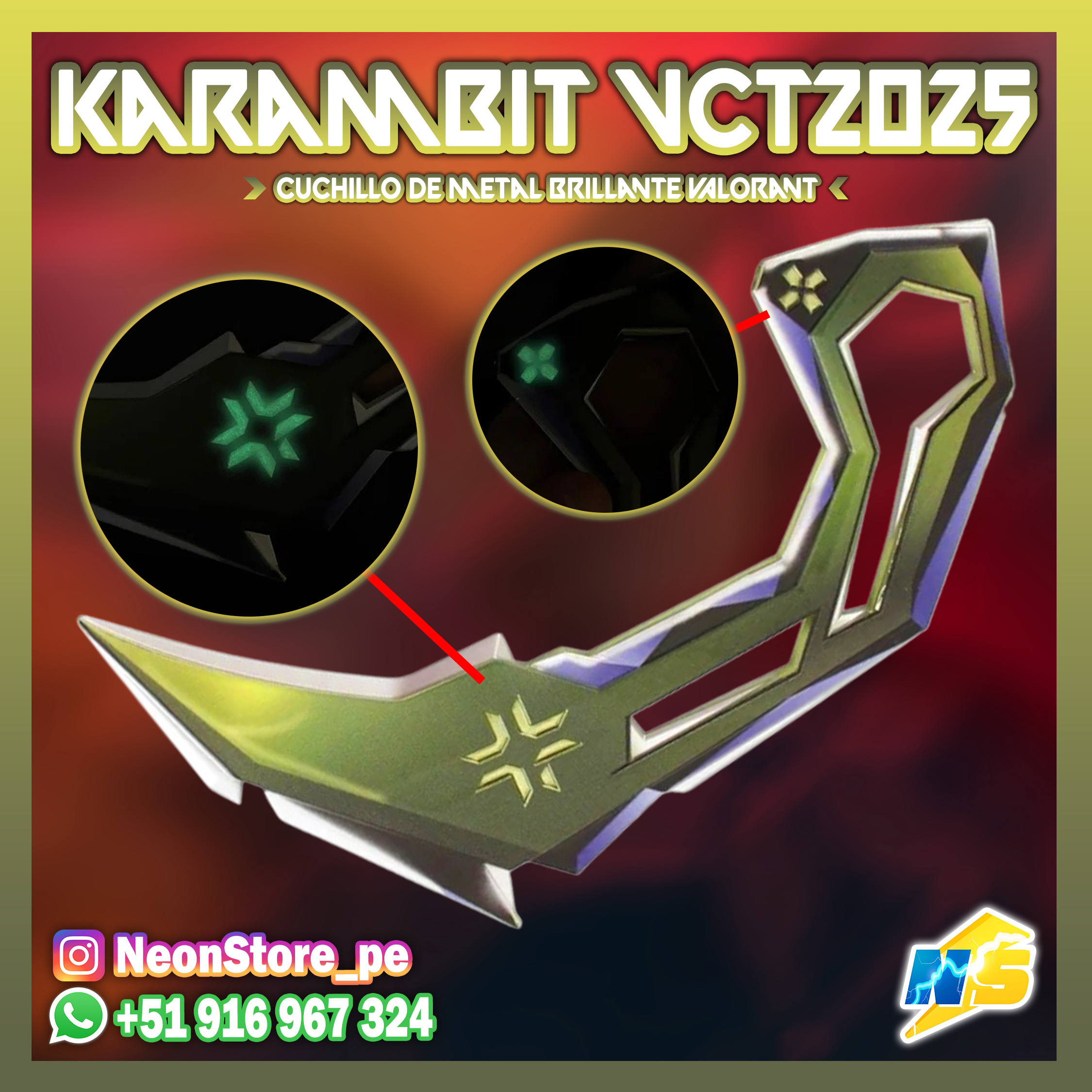 ⚡ Karambit VCT 2025 Brillante VALORANT ⚡