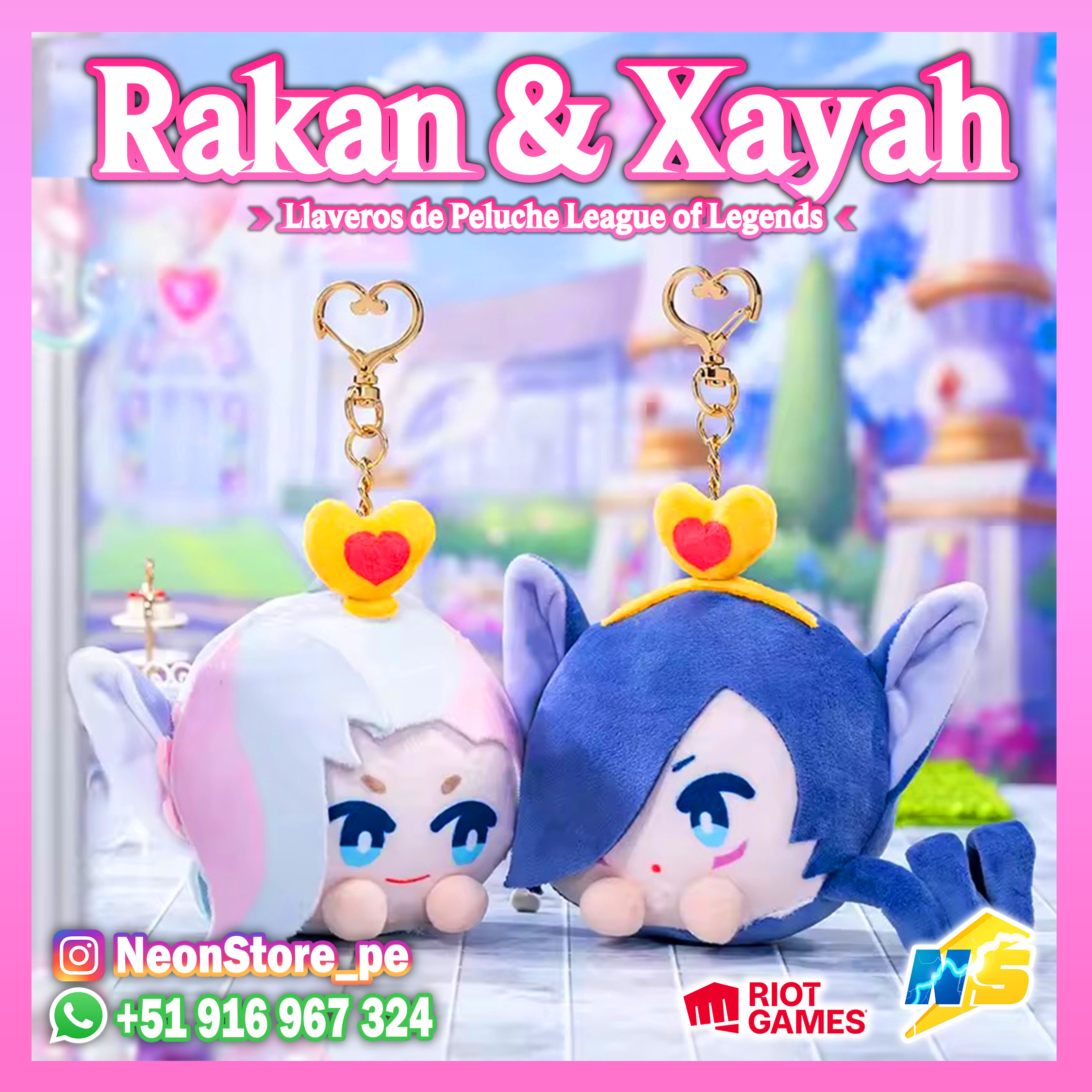 ⚡ Rakan & Xayah Llaveros Love LEAGUE OF LEGENDS ⚡