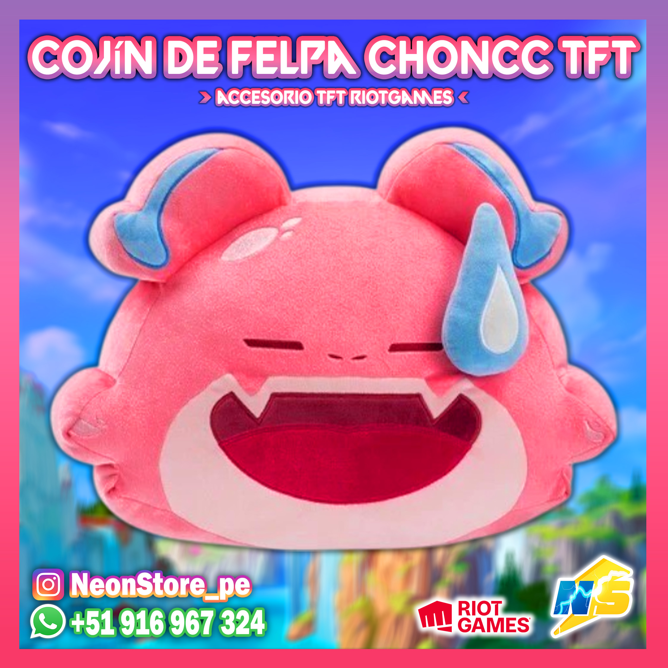 ⚡ Cojín de felpa Choncc RiotGames TFT ⚡