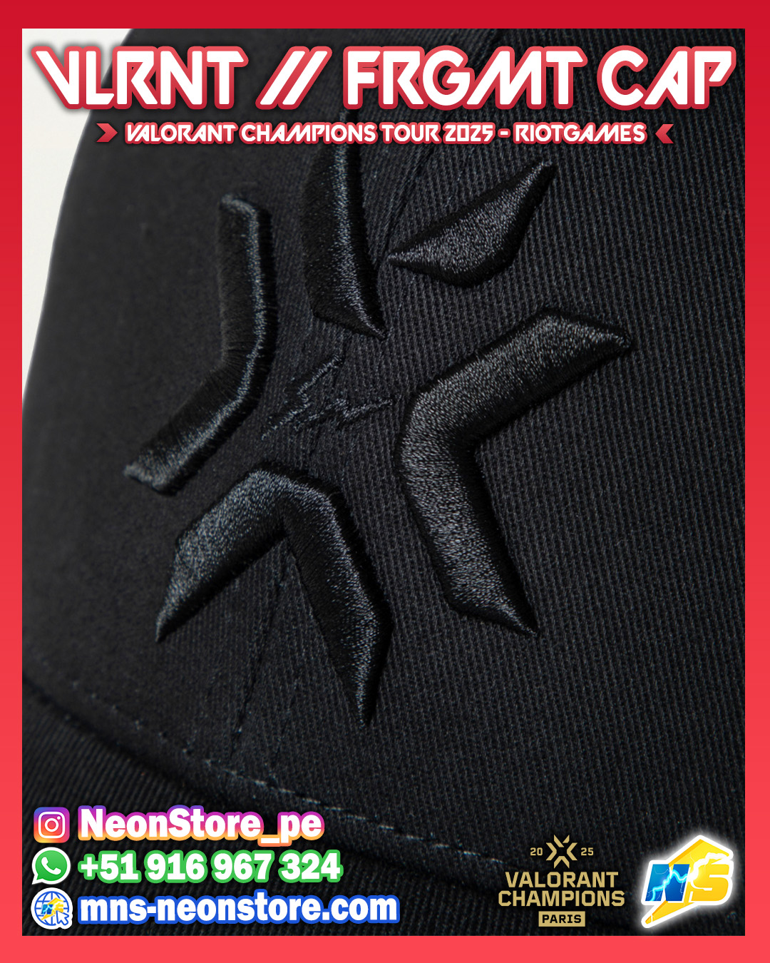 Gorra VLRNT // FRGMT Champions 2025 RiotGames VALORANT ⚡