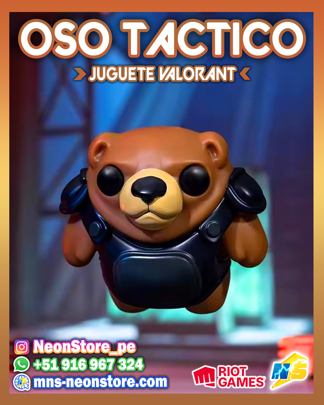 ⚡ Juguete oso Táctico RiotGames VALORANT ⚡