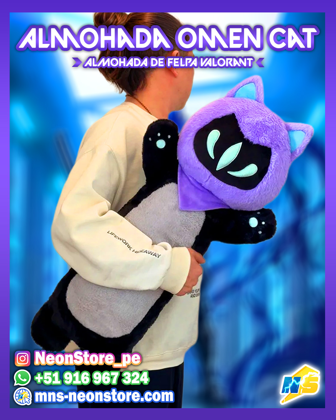 ⚡ Almohada Omen CAT VALORANT ⚡