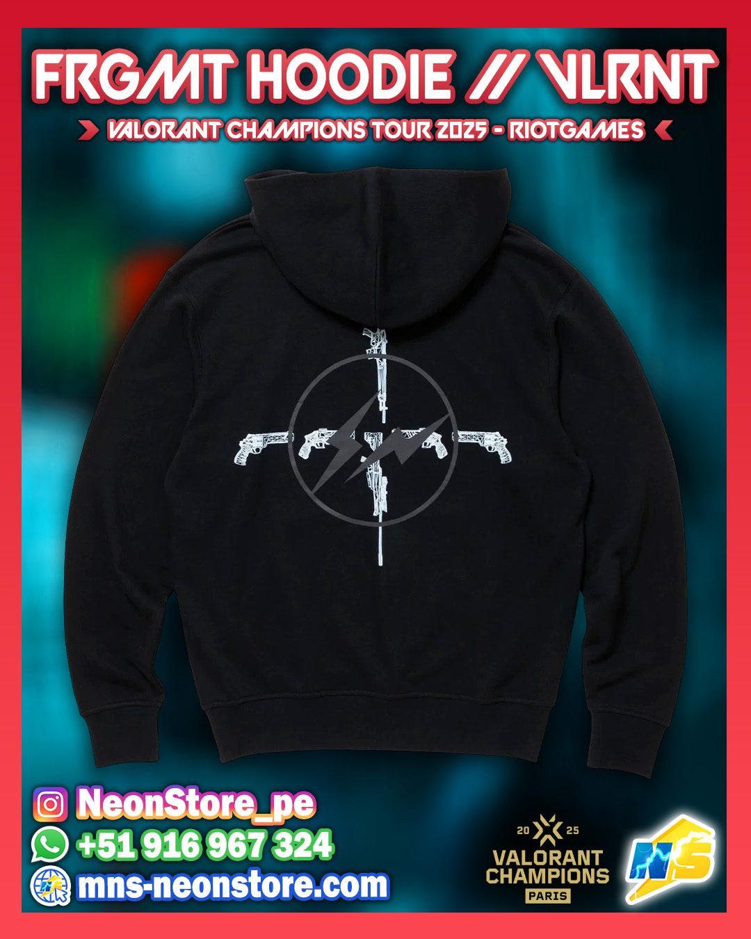 FRGMT Hoodie // VLRNT Champions 2025 RiotGames VALORANT ⚡
