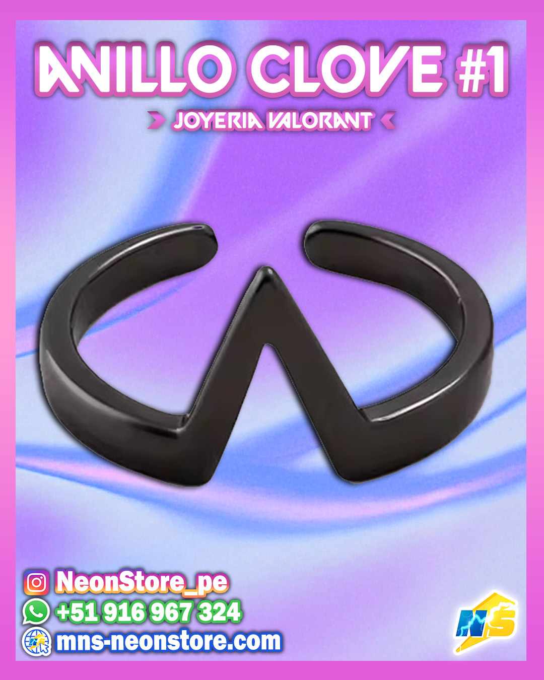 ⚡ Anillos de Clove UNIDAD #1 VALORANT ⚡