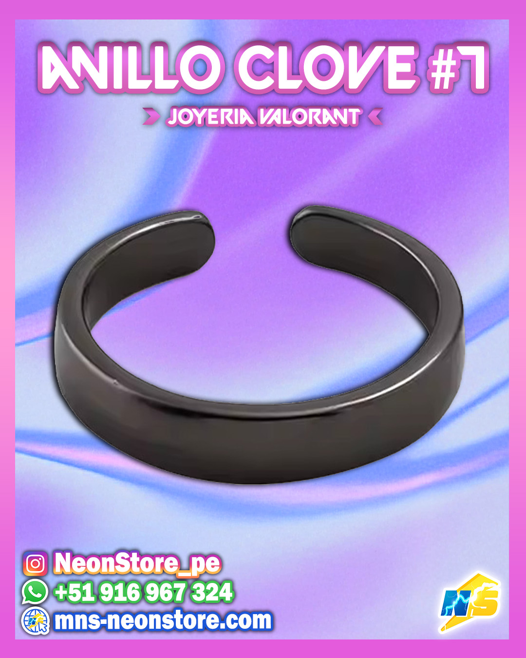 ⚡ Anillos de Clove UNIDAD #7 VALORANT ⚡
