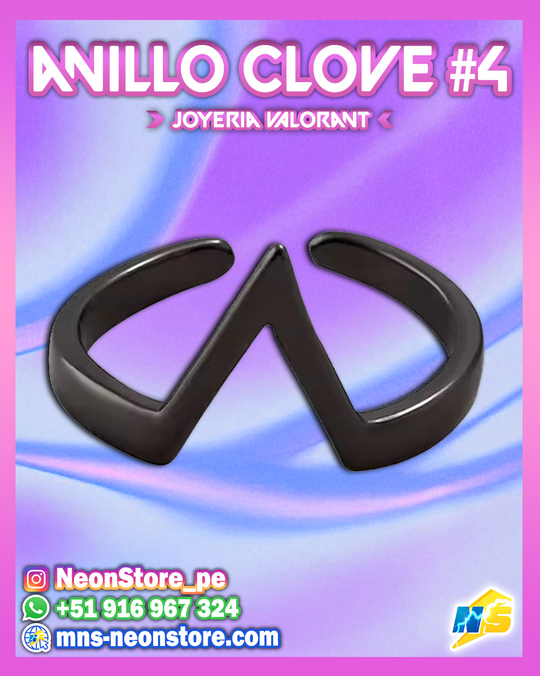 ⚡ Anillos de Clove UNIDAD #4 VALORANT ⚡