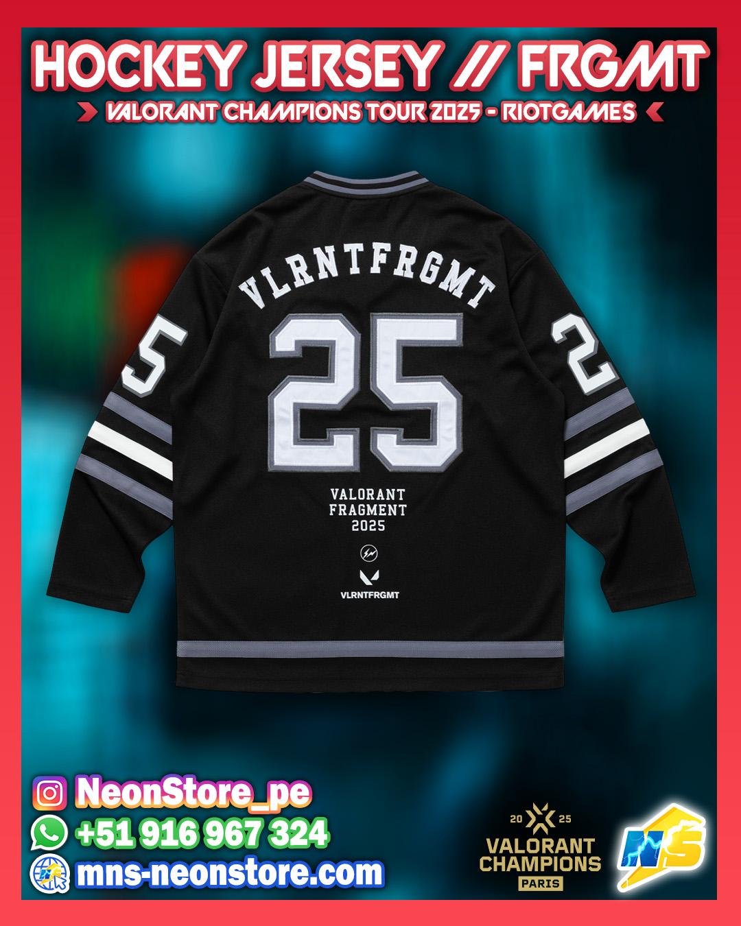 Hockey Jersey // FRGMT Champions 2025 RiotGames VALORANT ⚡