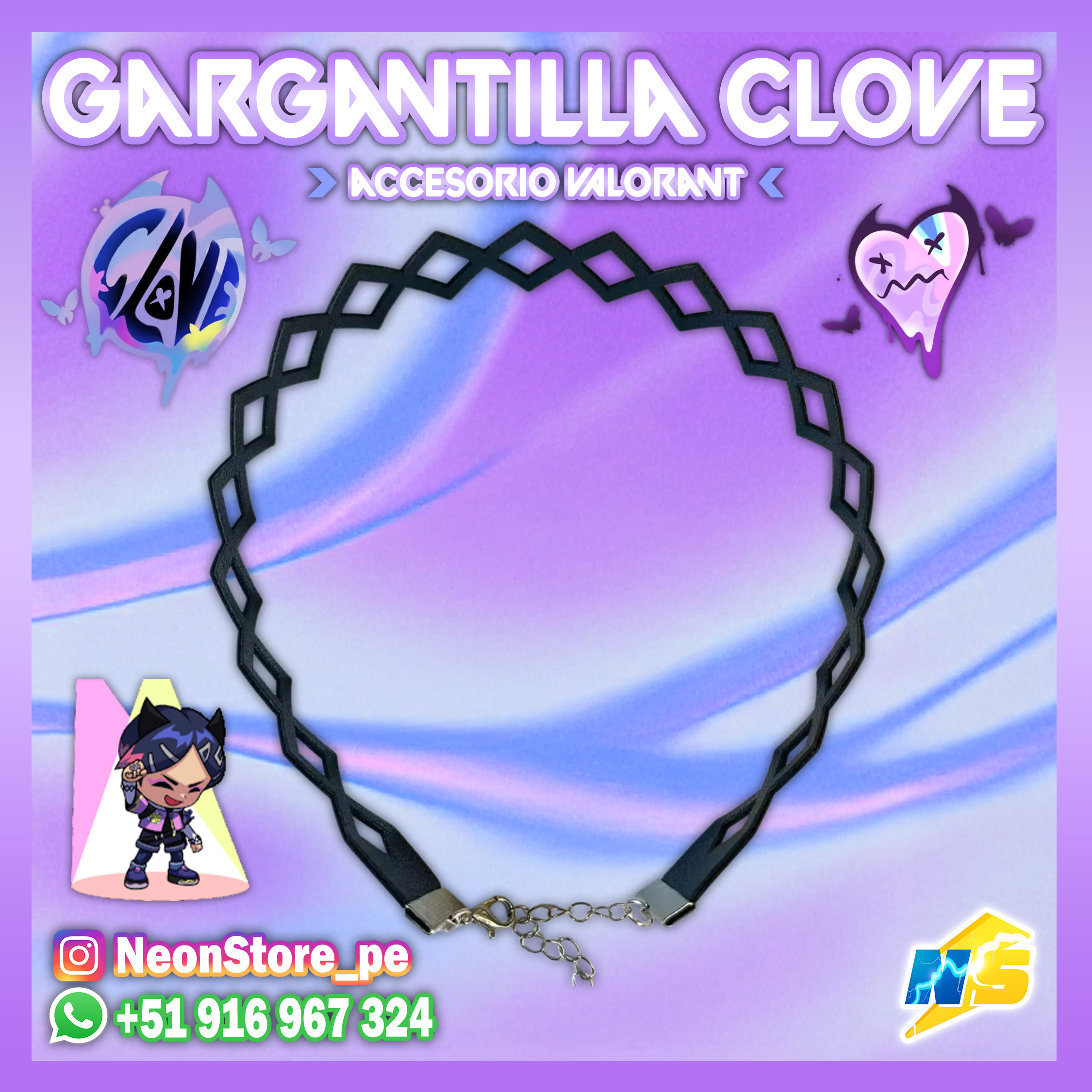 ⚡ Gargantilla Clove VALORANT ⚡