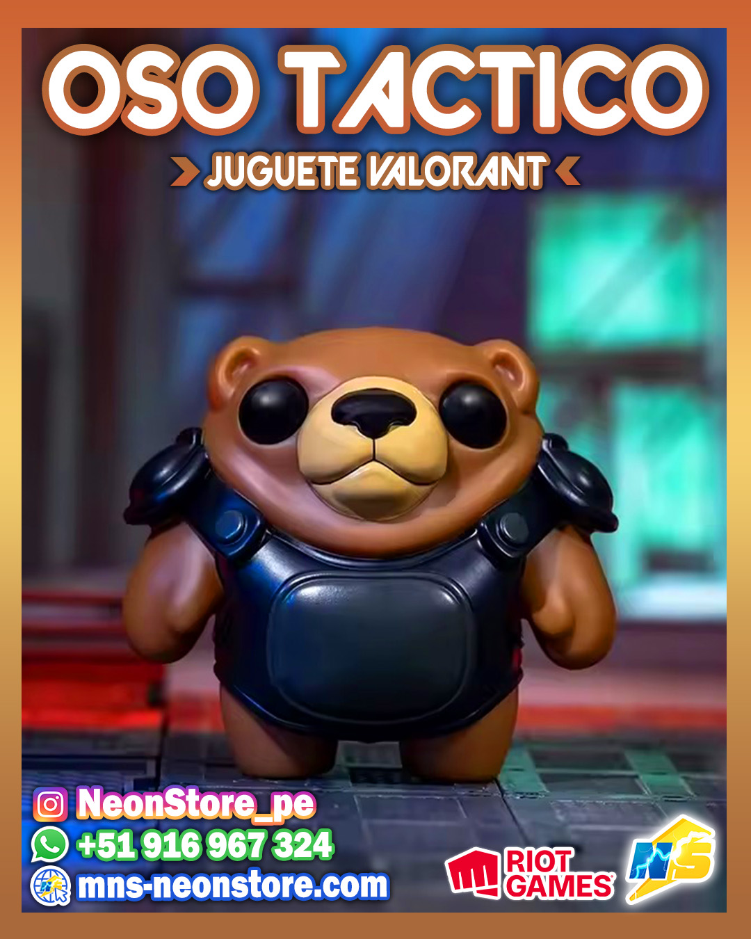 ⚡ Juguete oso Táctico RiotGames VALORANT ⚡