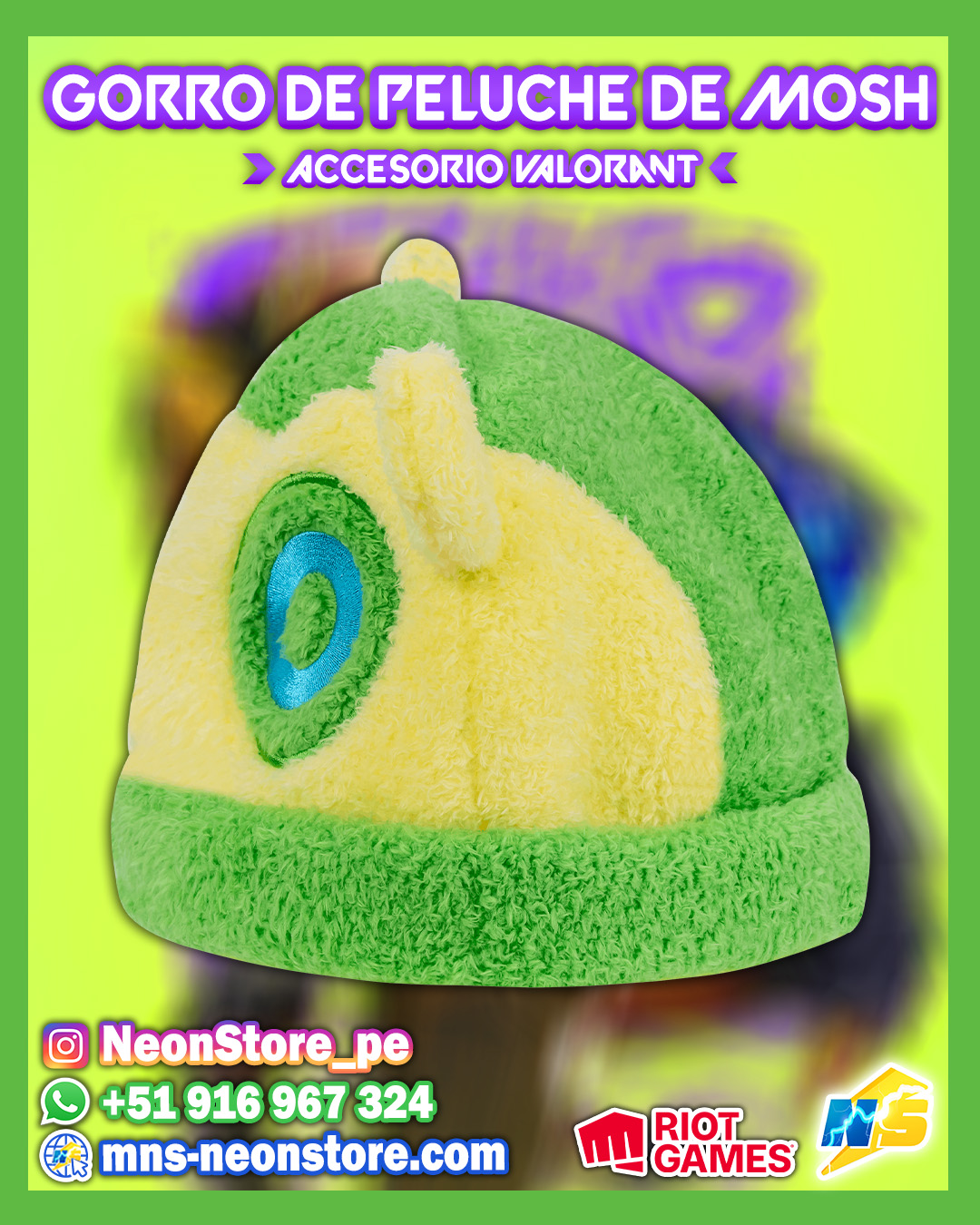 Gorro de peluche de Mosh ⚡