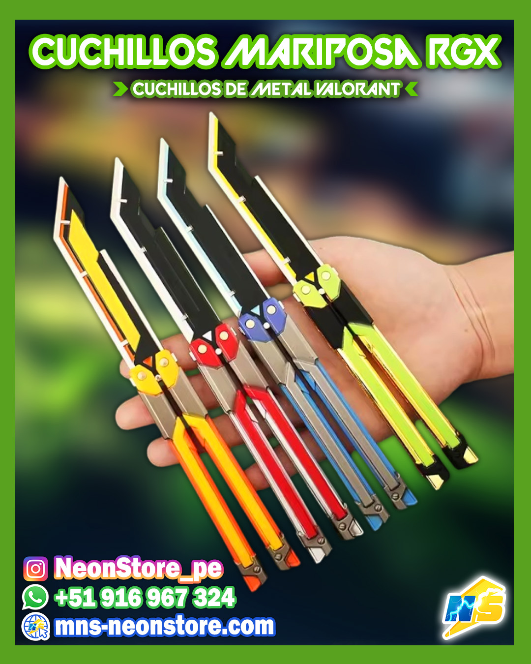 ⚡ Cuchillos Mariposa RGX VALORANT ⚡