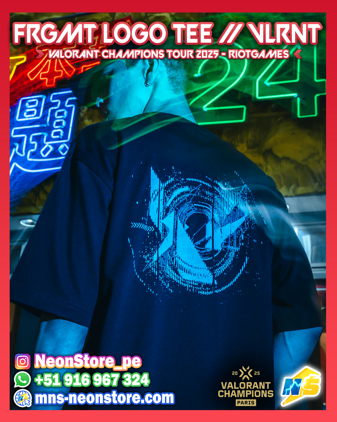 FRGMT Logo Tee // VLRNT Champions 2025 RiotGames VALORANT ⚡