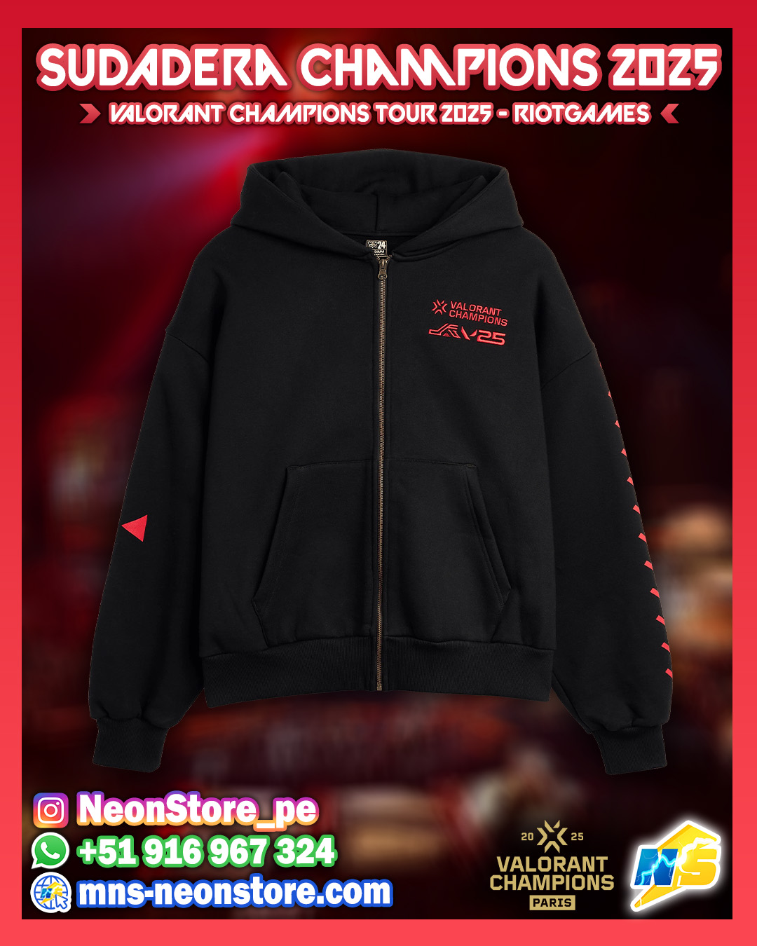 Sudadera Champions 2025 RiotGames VALORANT ⚡