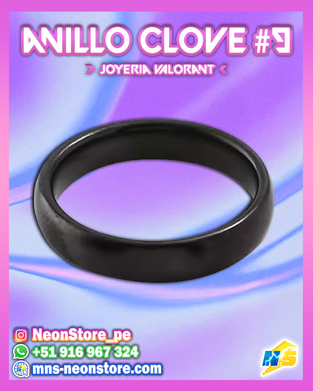 ⚡ Anillos de Clove UNIDAD #9 VALORANT ⚡