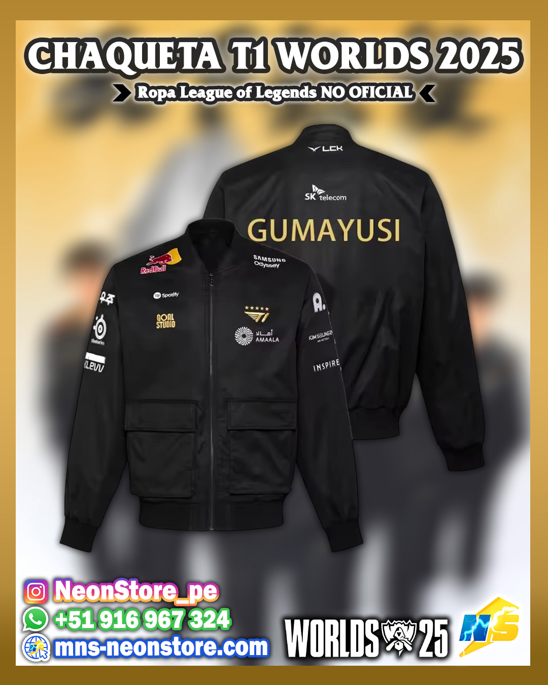 Chaqueta T1 WORLDS 2025 - LEAGUE OF LEGENDS