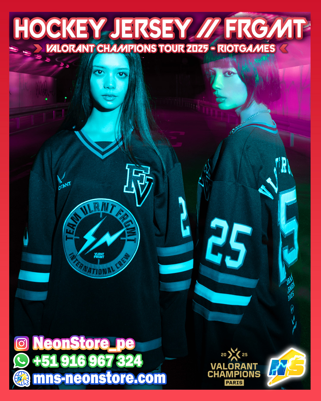 Hockey Jersey // FRGMT Champions 2025 RiotGames VALORANT ⚡