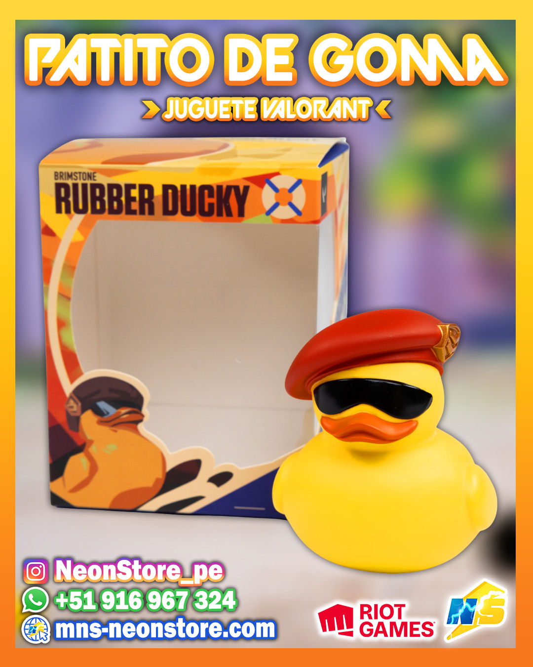 ⚡ Juguete Patito de Goma RiotGames VALORANT ⚡