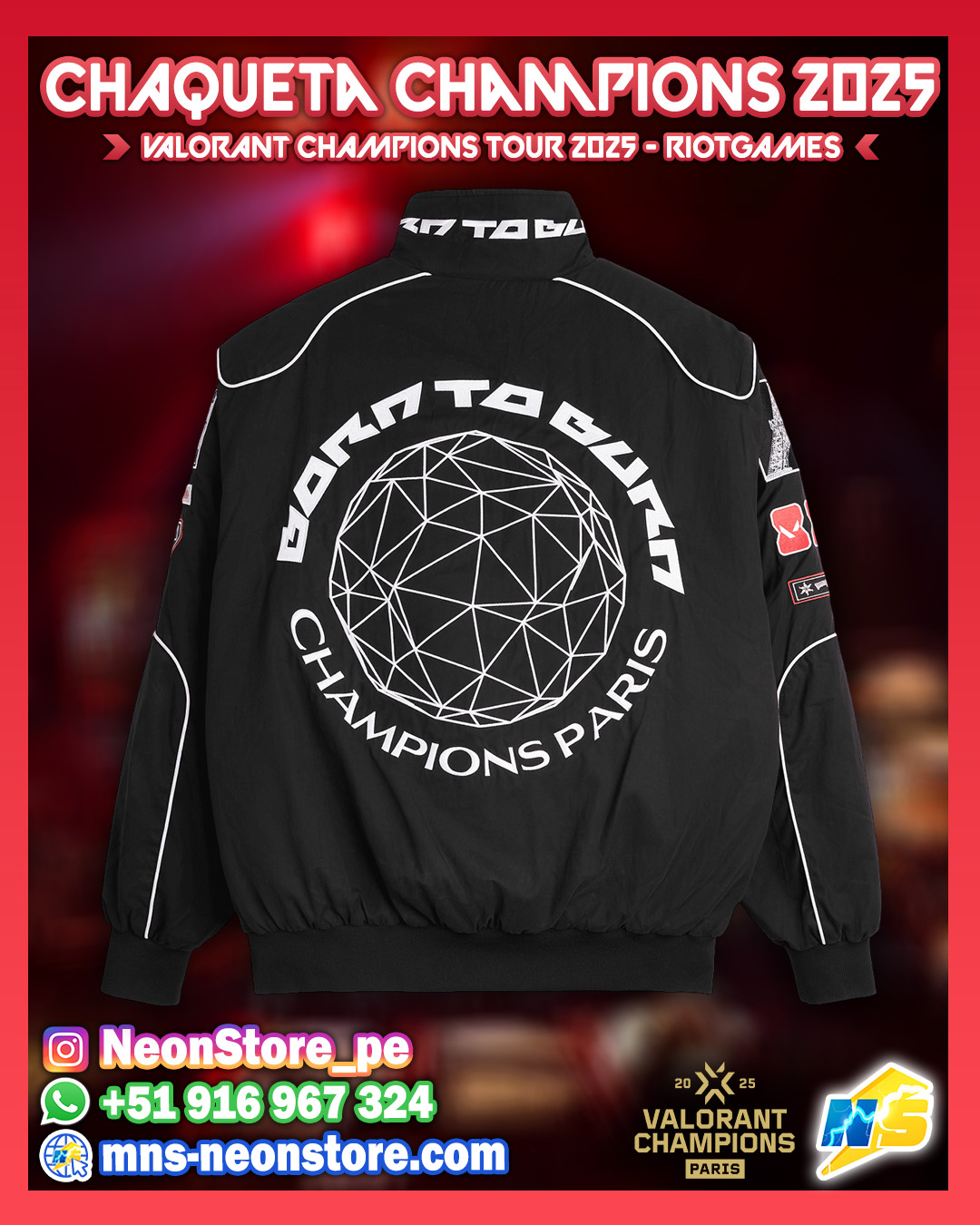 Chaqueta Champions 2025 RiotGames VALORANT ⚡