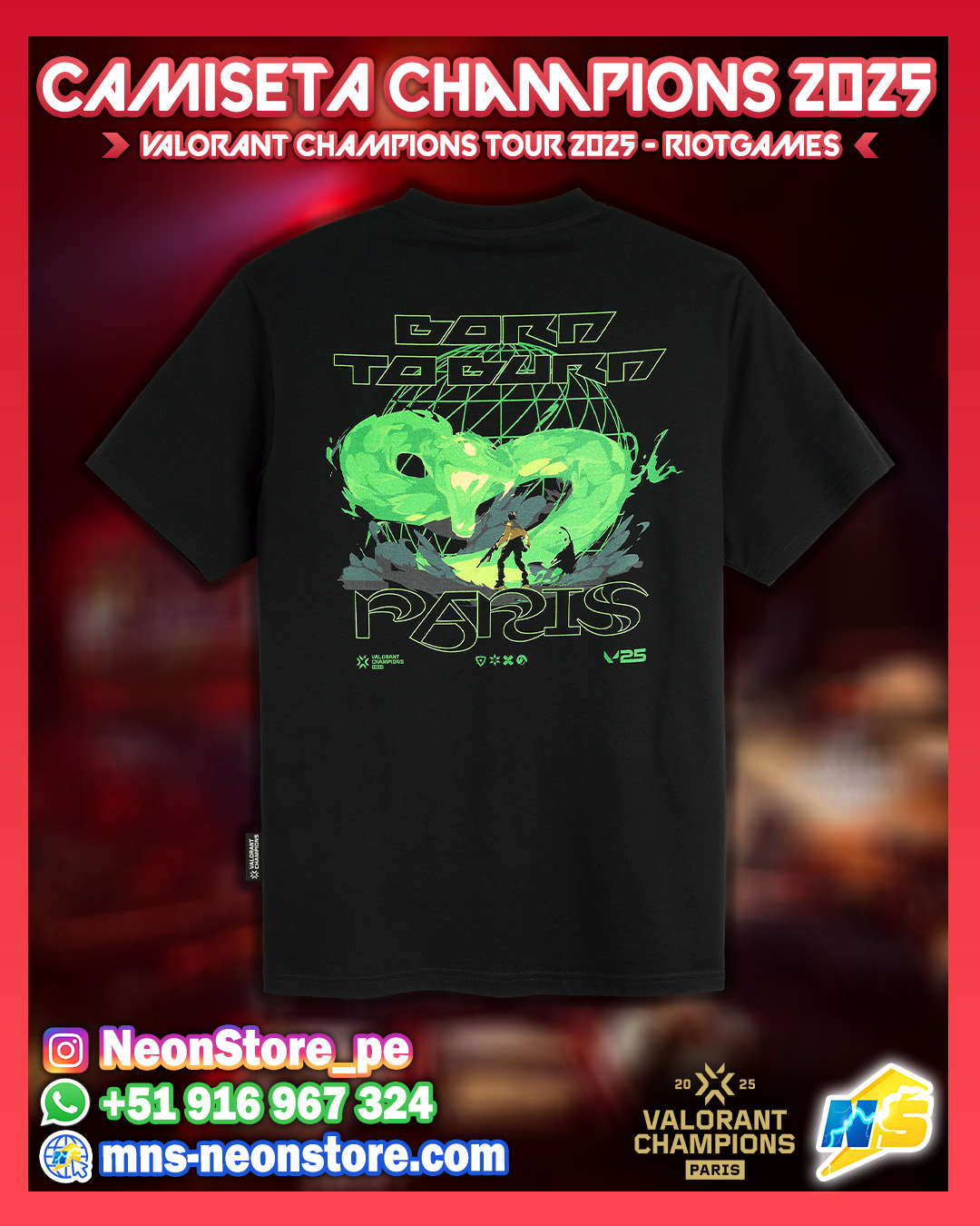 Camiseta Champions 2025 RiotGames VALORANT ⚡