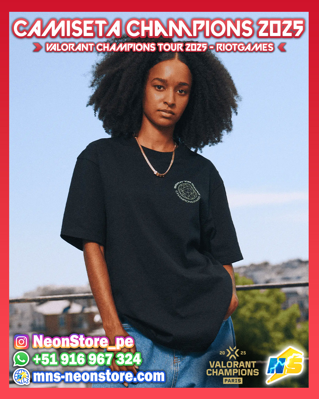 Camiseta Champions 2025 RiotGames VALORANT ⚡