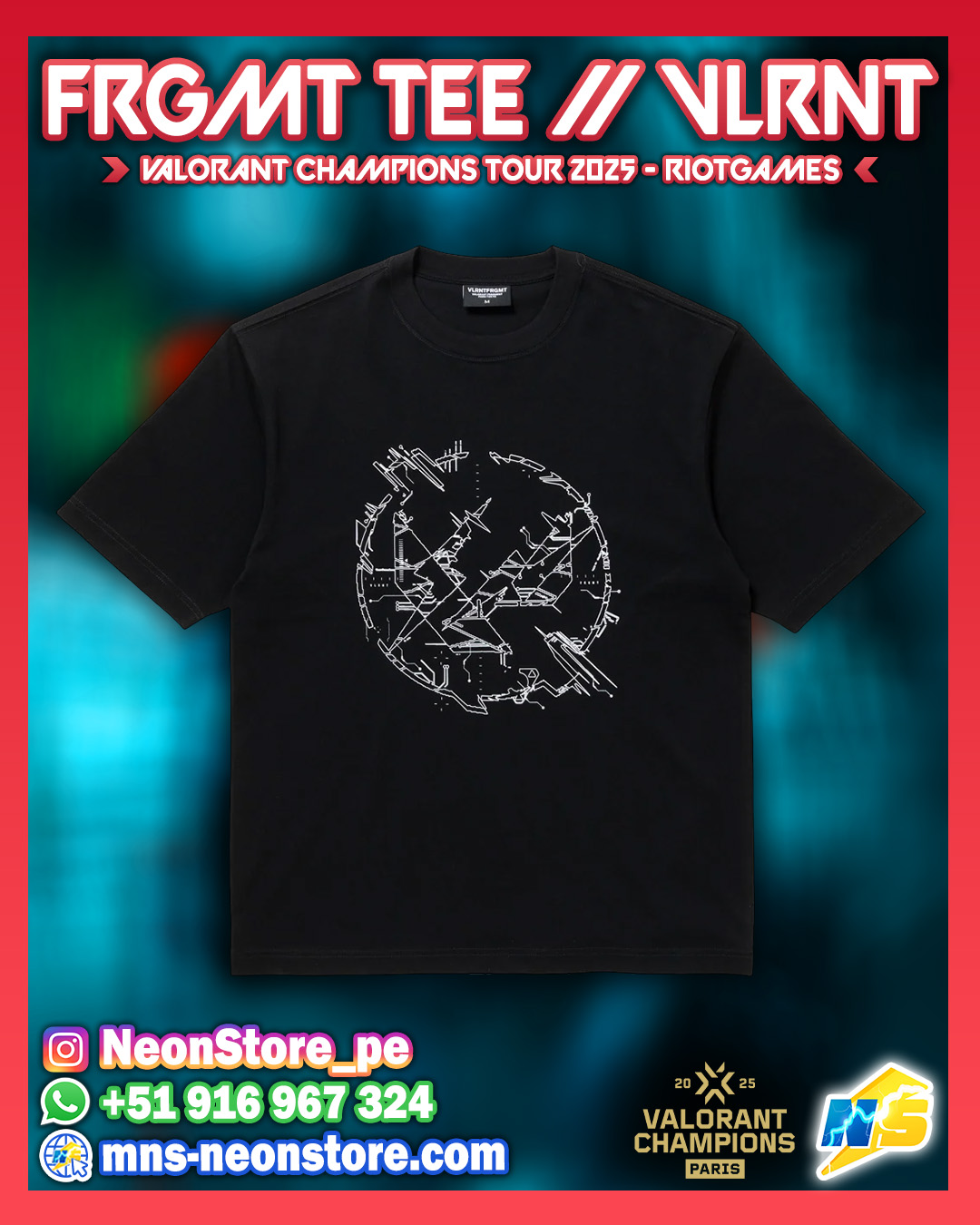 FRGMT Tee // VLRNT Champions 2025 RiotGames VALORANT ⚡