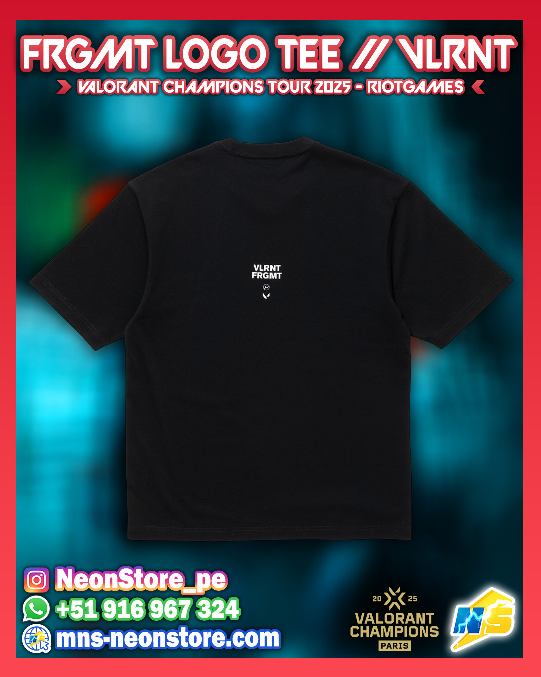 FRGMT Logo Tee // VLRNT Champions 2025 RiotGames VALORANT ⚡