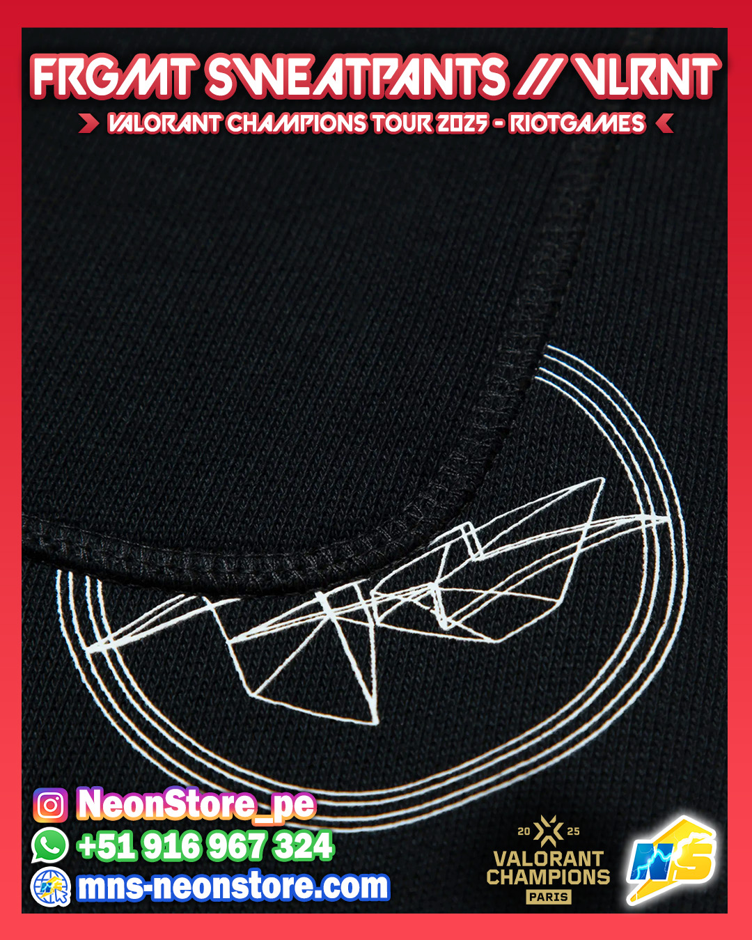 FRGMT Sweatpants // VLRNT Champions 2025 RiotGames VALORANT ⚡
