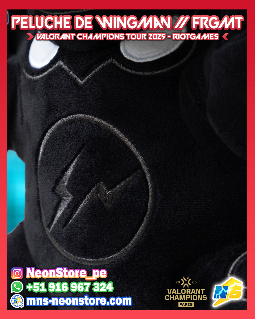Peluche WINGMAN Champions 2025 RiotGames VALORANT ⚡