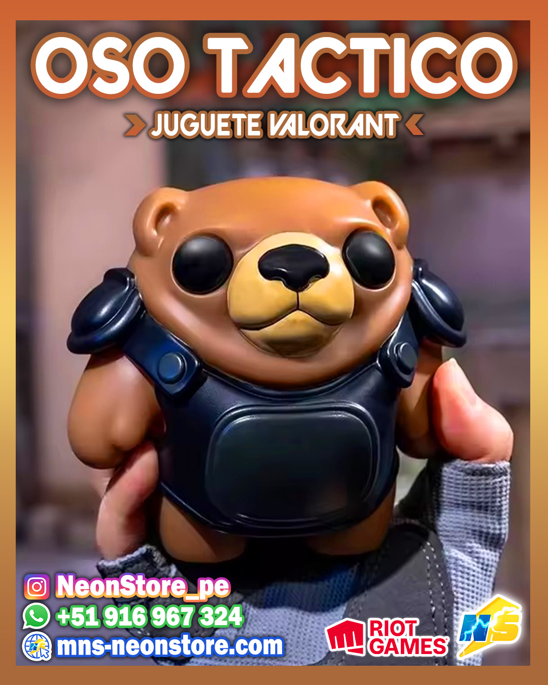 ⚡ Juguete oso Táctico RiotGames VALORANT ⚡